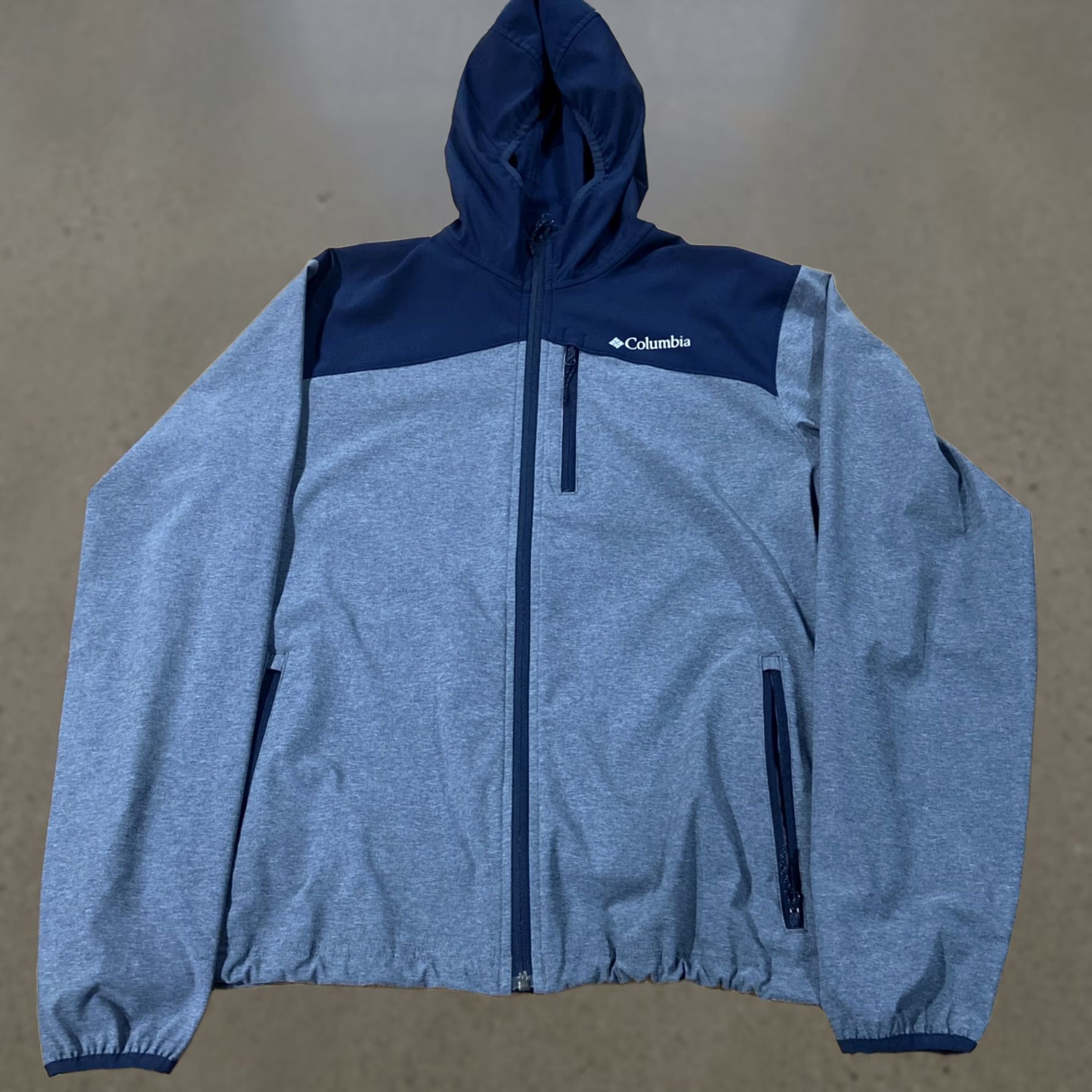 Vintage Columbia Soft Shell Hooded Jacket Adult Men L Blue Regular Full Zip Size US L / EU 52-54 / 3 - 1 Thumbnail