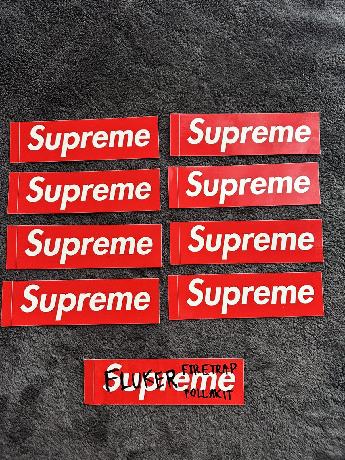 Supreme Supreme box logo sticker set of 8 Size ONE SIZE - 1 Preview