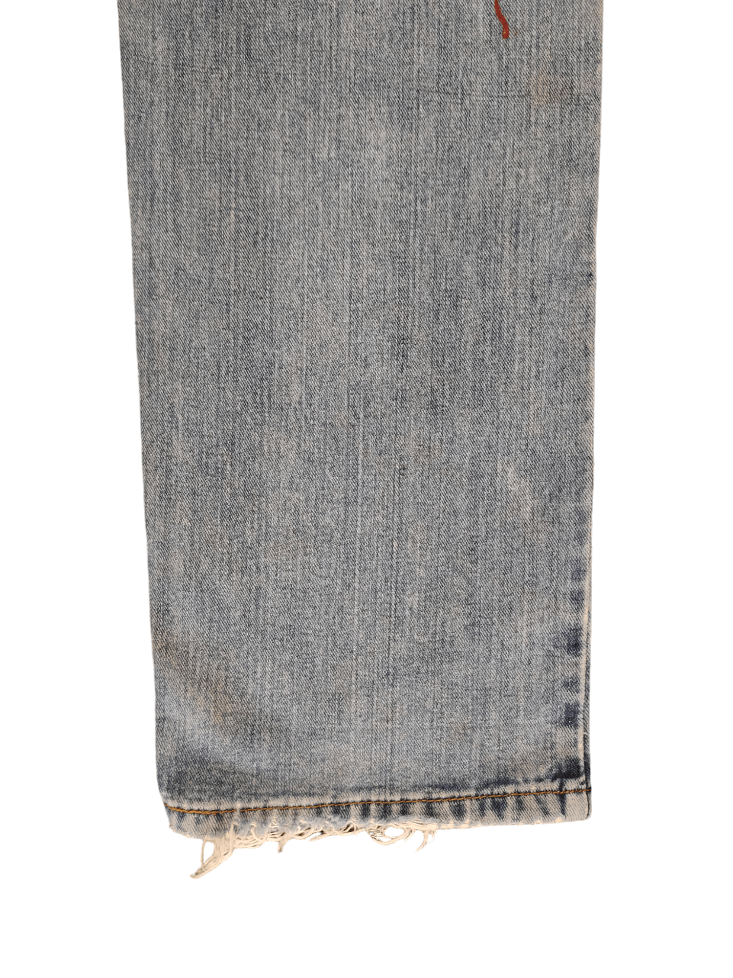 Levi's Size 36x33 Vtg Levis 505 Regular Fit Jean Distressed Painted Size US 36 / EU 52 - 17 Thumbnail