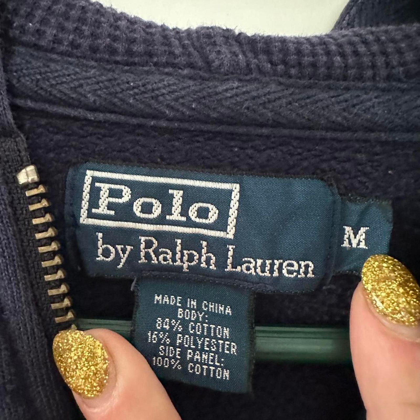 Polo Ralph Lauren × Vintage Vintage Polo Ralph Lauren Full Zip Hoodie Jacket Old Money M Size US M / EU 48-50 / 2 - 3 Thumbnail