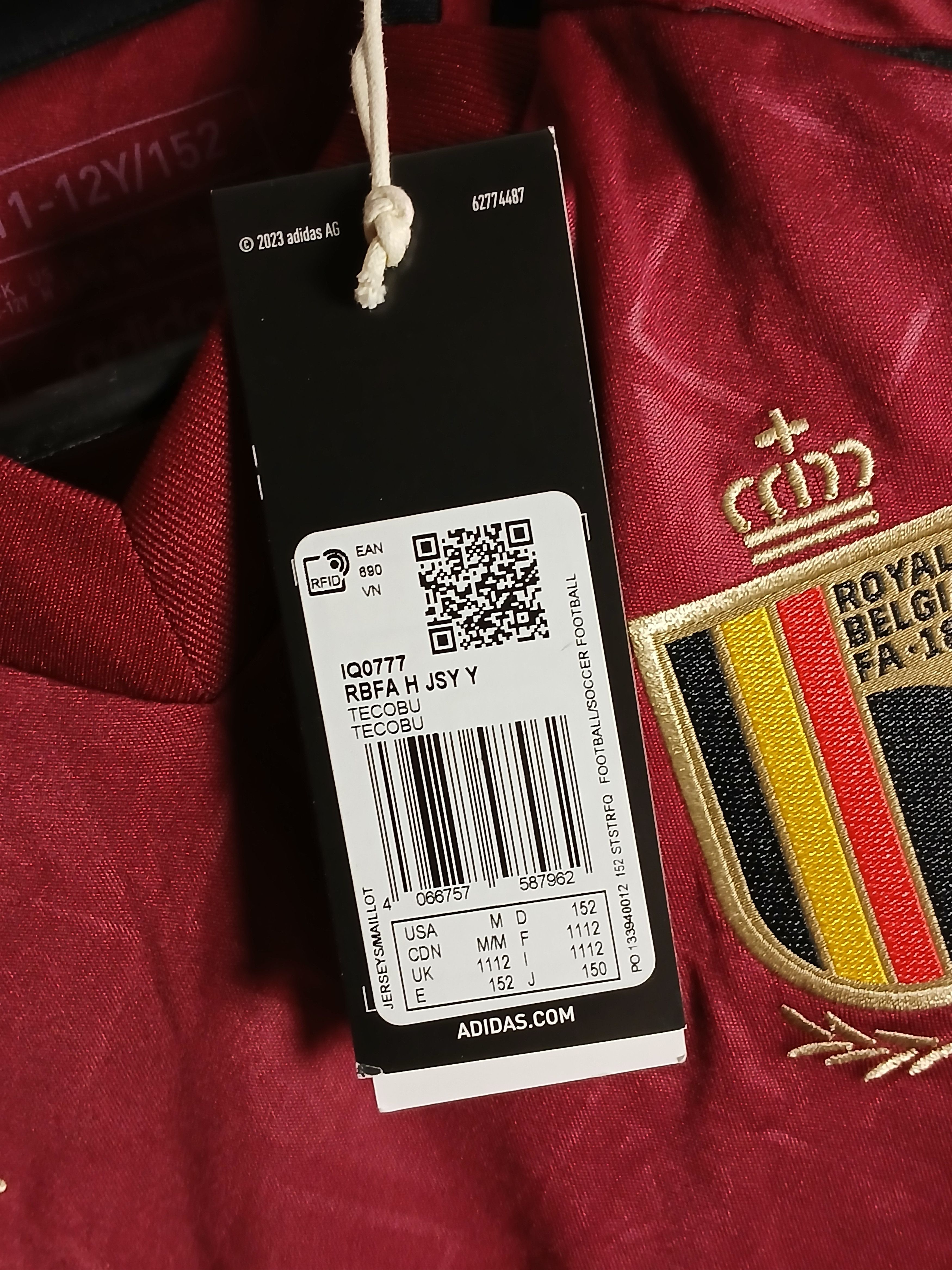Adidas KIDS Belgium National Team 24/25 Home Football Jersey Size US XS / EU 42 / 0 - 10 Thumbnail