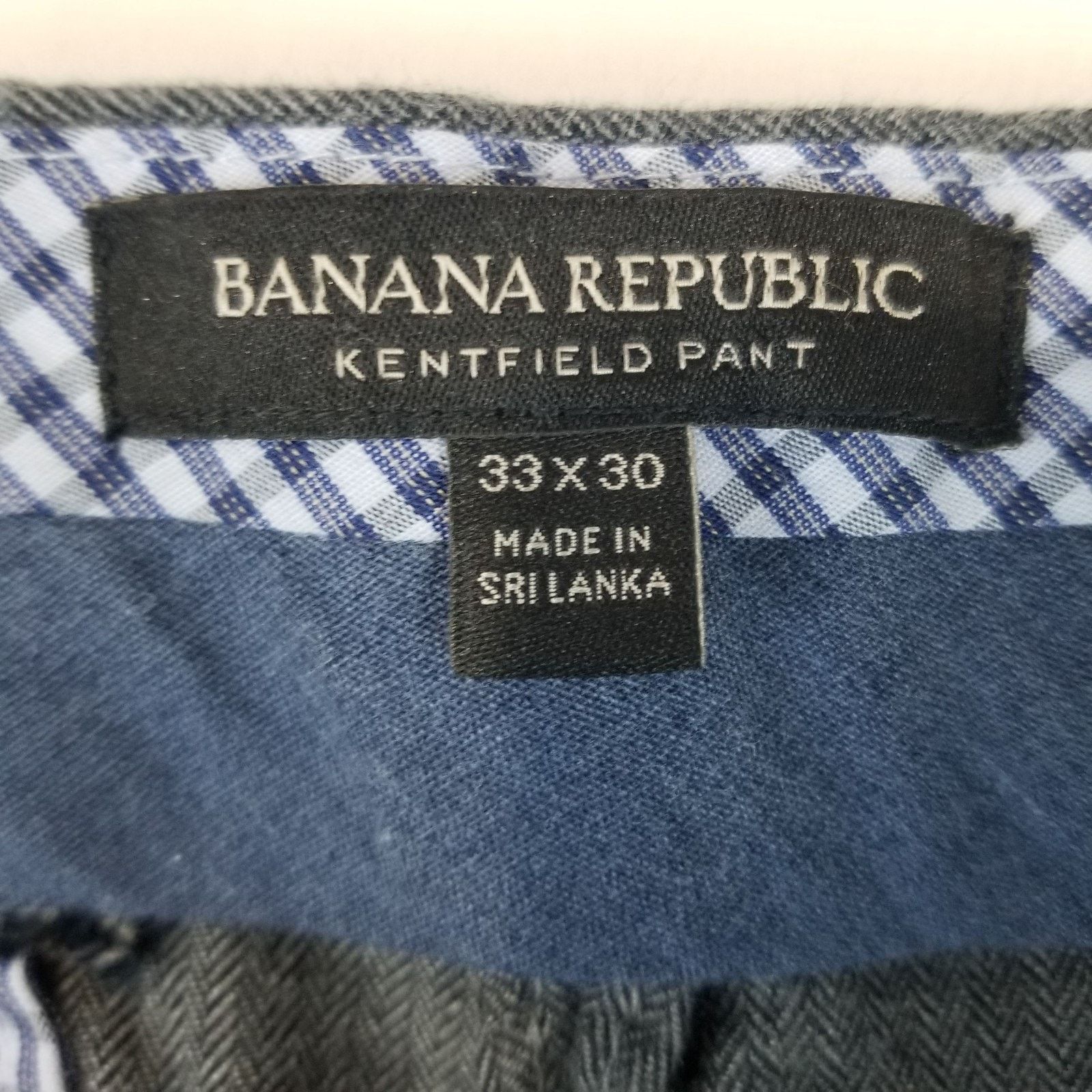 Banana Republic Banana Republic Kentfield Pants Mens 33x30 Herringbone Chino Size US 33 - 4 Thumbnail