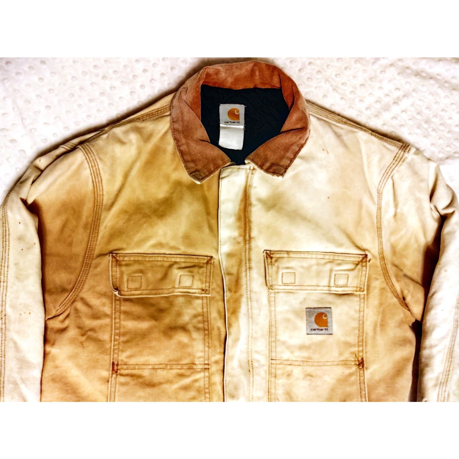 Carhartt VINTAGE Carhartt Chore Jacket Men’s Large XLarge CQ189 Distressed Thrashed Y2K Jacket Morphed for Search Size US L / EU 52-54 / 3 - 4 Thumbnail