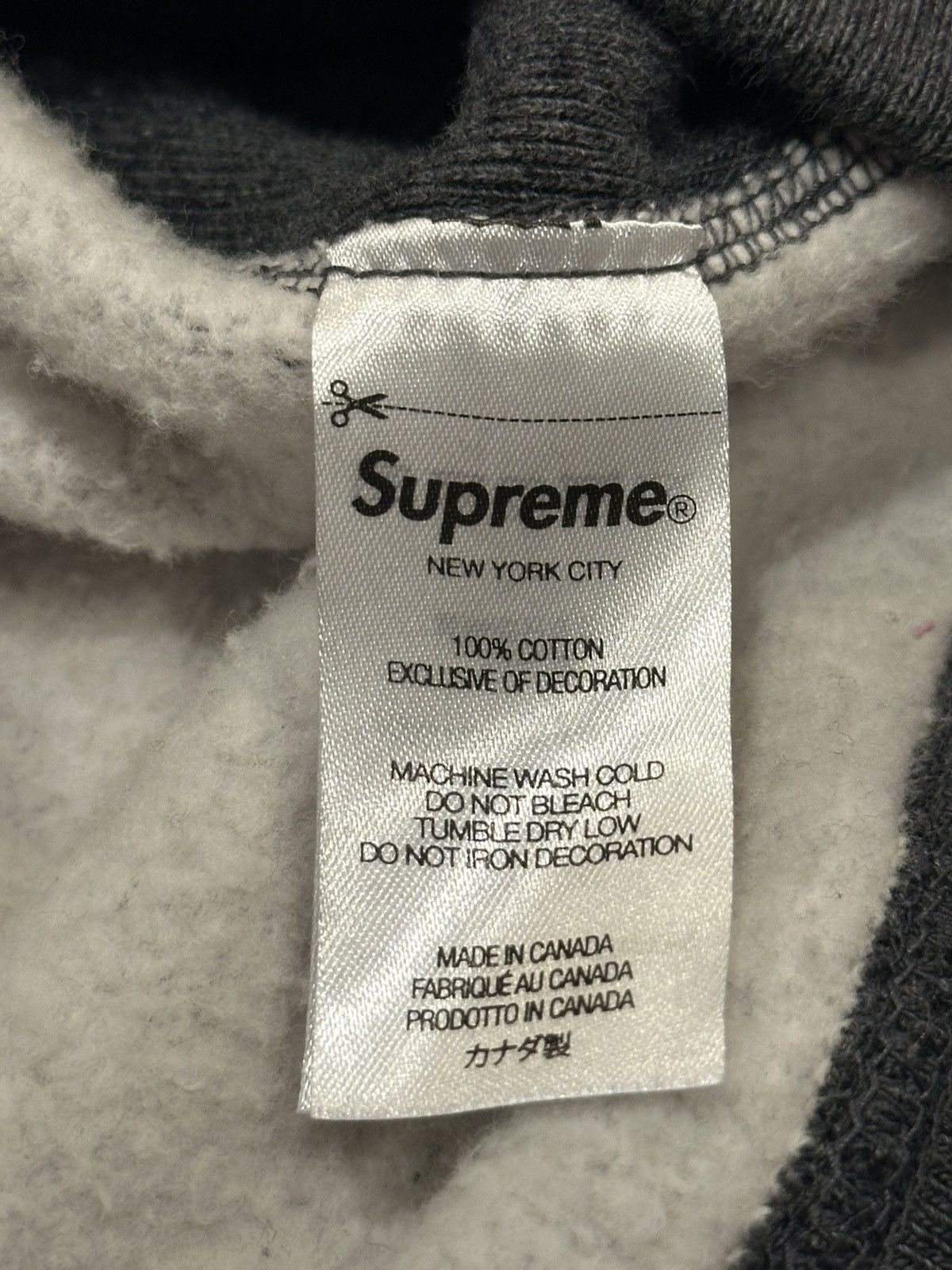 Supreme Supreme Box Logo Hooded Sweatshirt (FW21) - Charcoal | Grailed