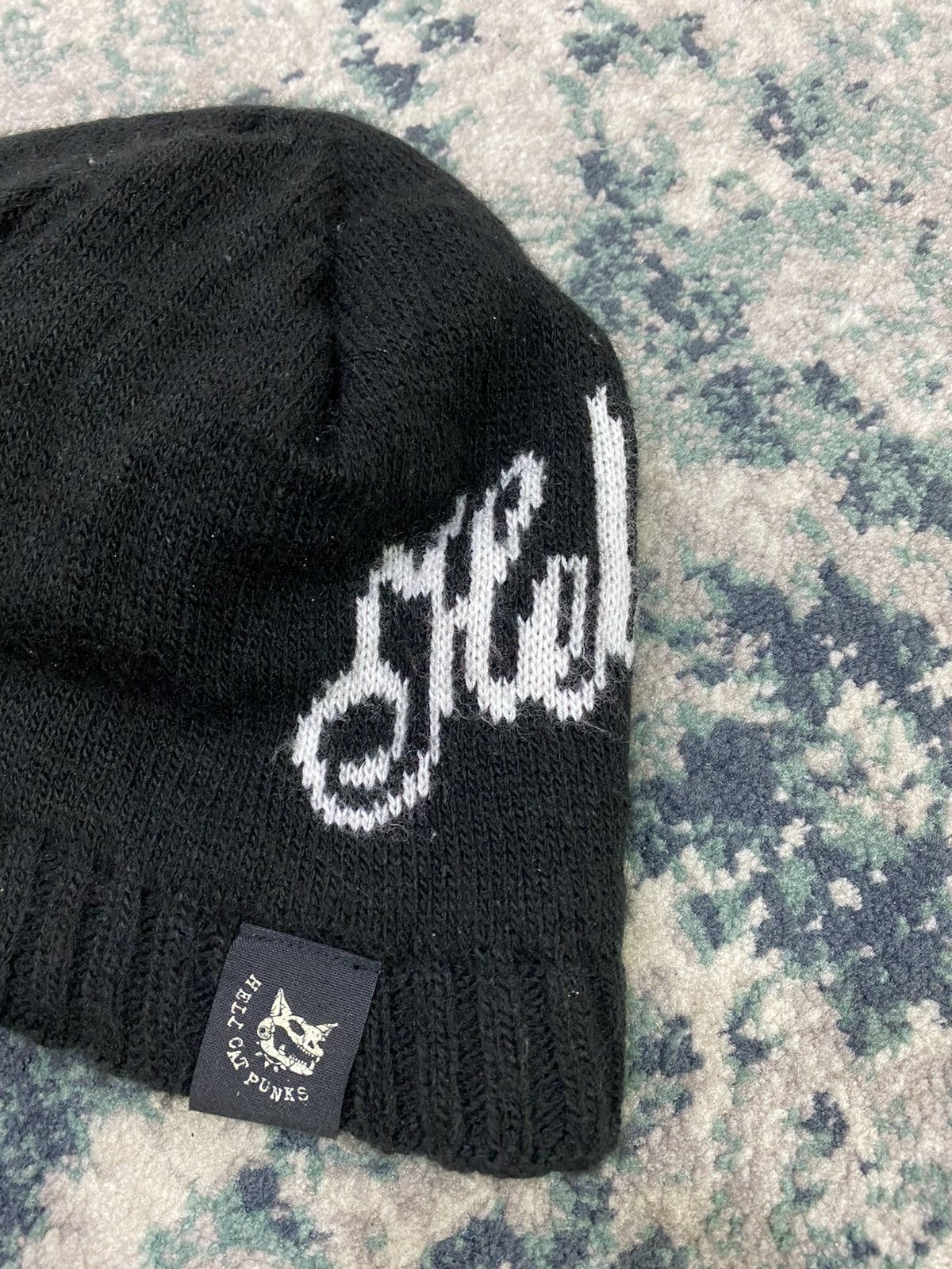 Japanese Brand Vintage Hell Cat Punk Beanie Hats Size ONE SIZE - 5 Thumbnail