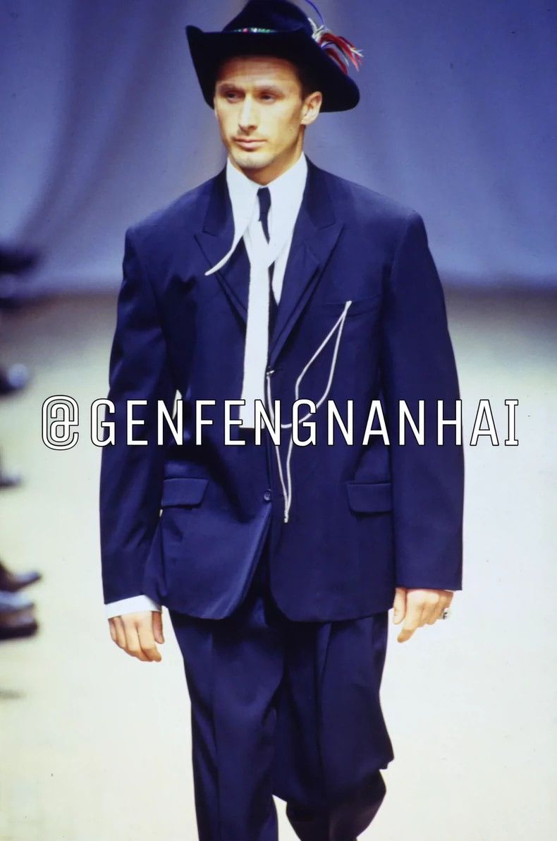 Yohji Yamamoto Yohji Yamamoto size 2 21 aw Luming Hall Double Suit 2501-Ne Size 38R - 4 Thumbnail