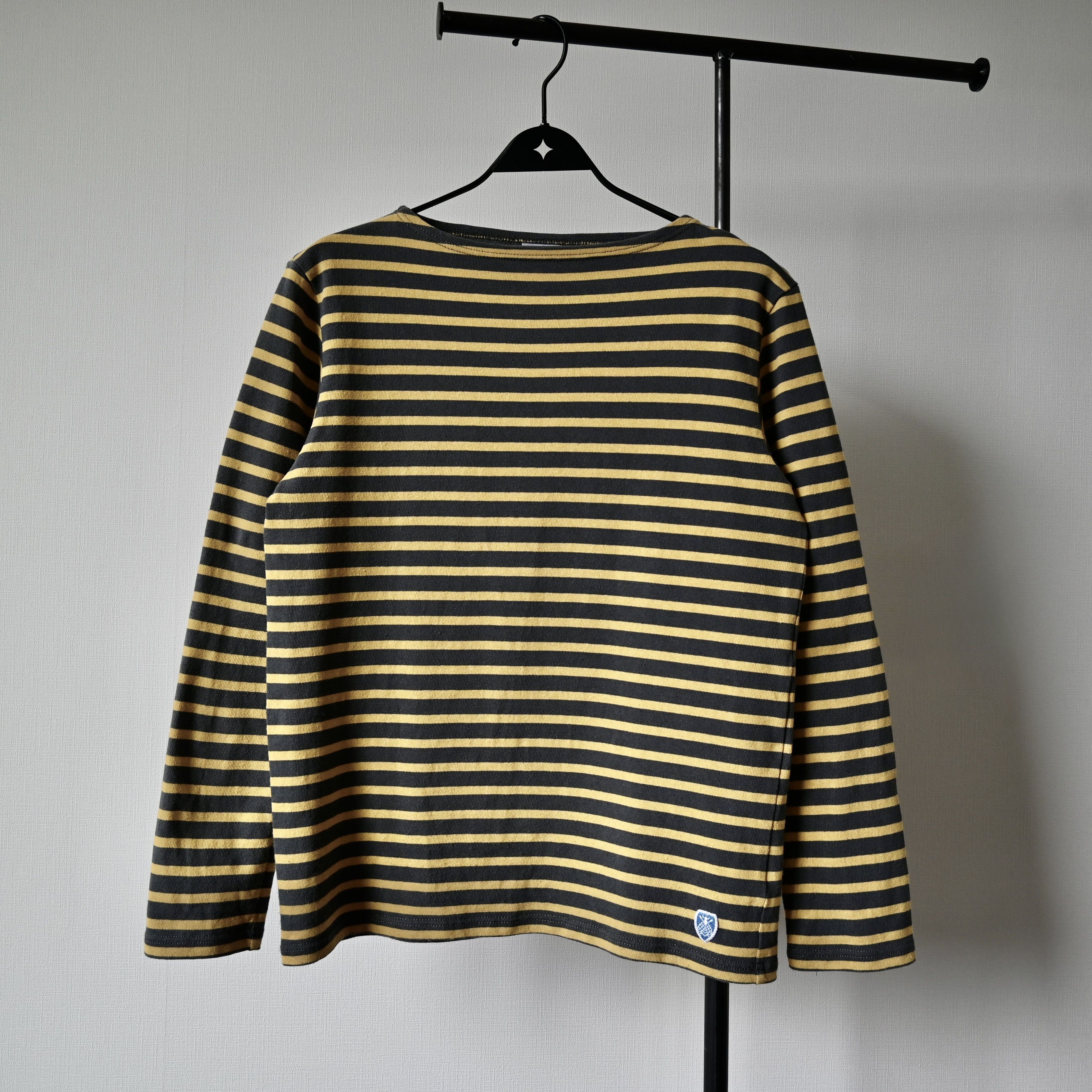Orcival Orcival heavyweight cotton breton basque shirt, size 3 Size US S / EU 44-46 / 1 - 1 Thumbnail