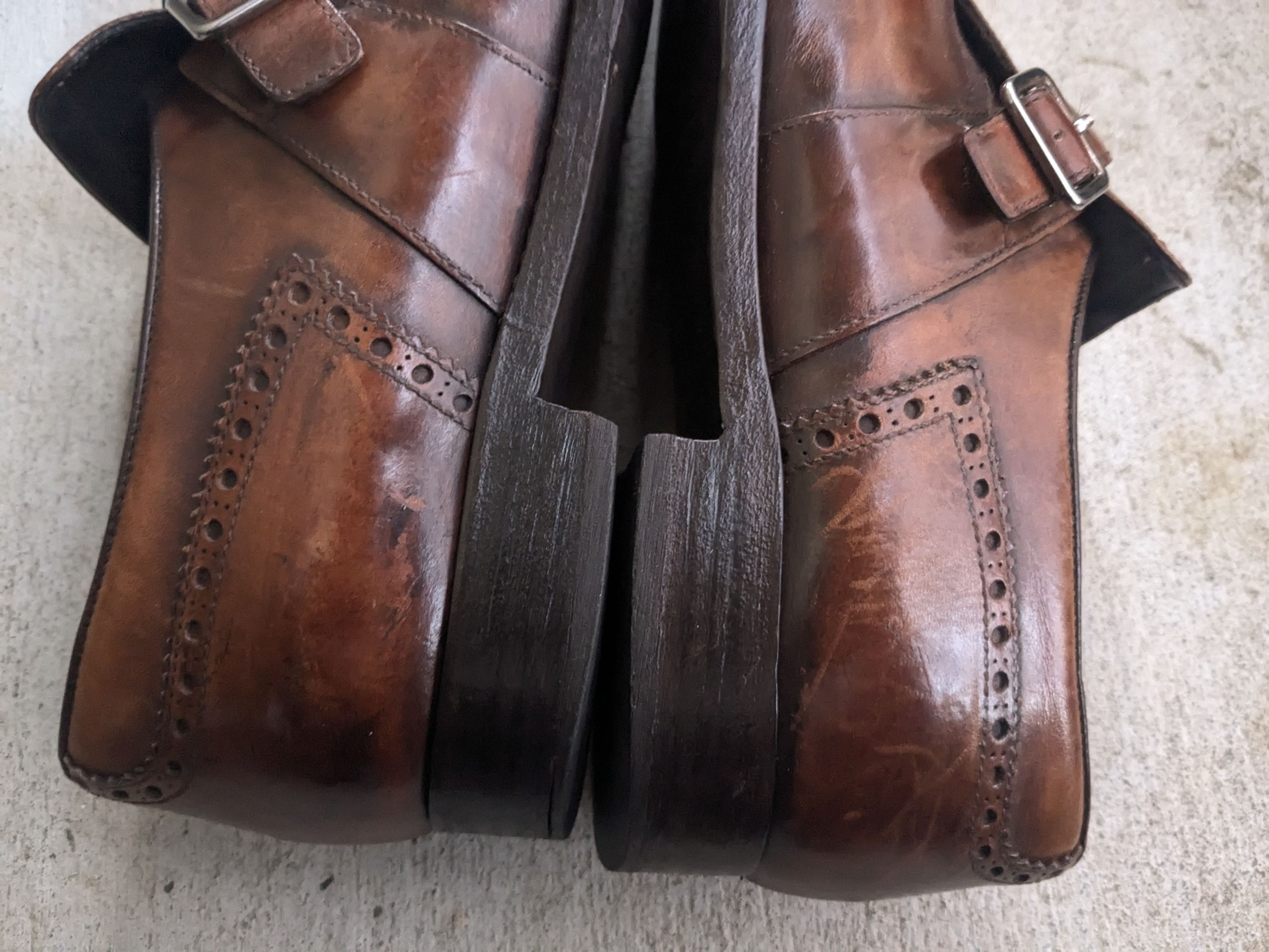 Prada Prada Monk Straps Brogues Buckle Brown Leather Fringe 9.5 Size US 9.5 / EU 42-43 - 11 Thumbnail