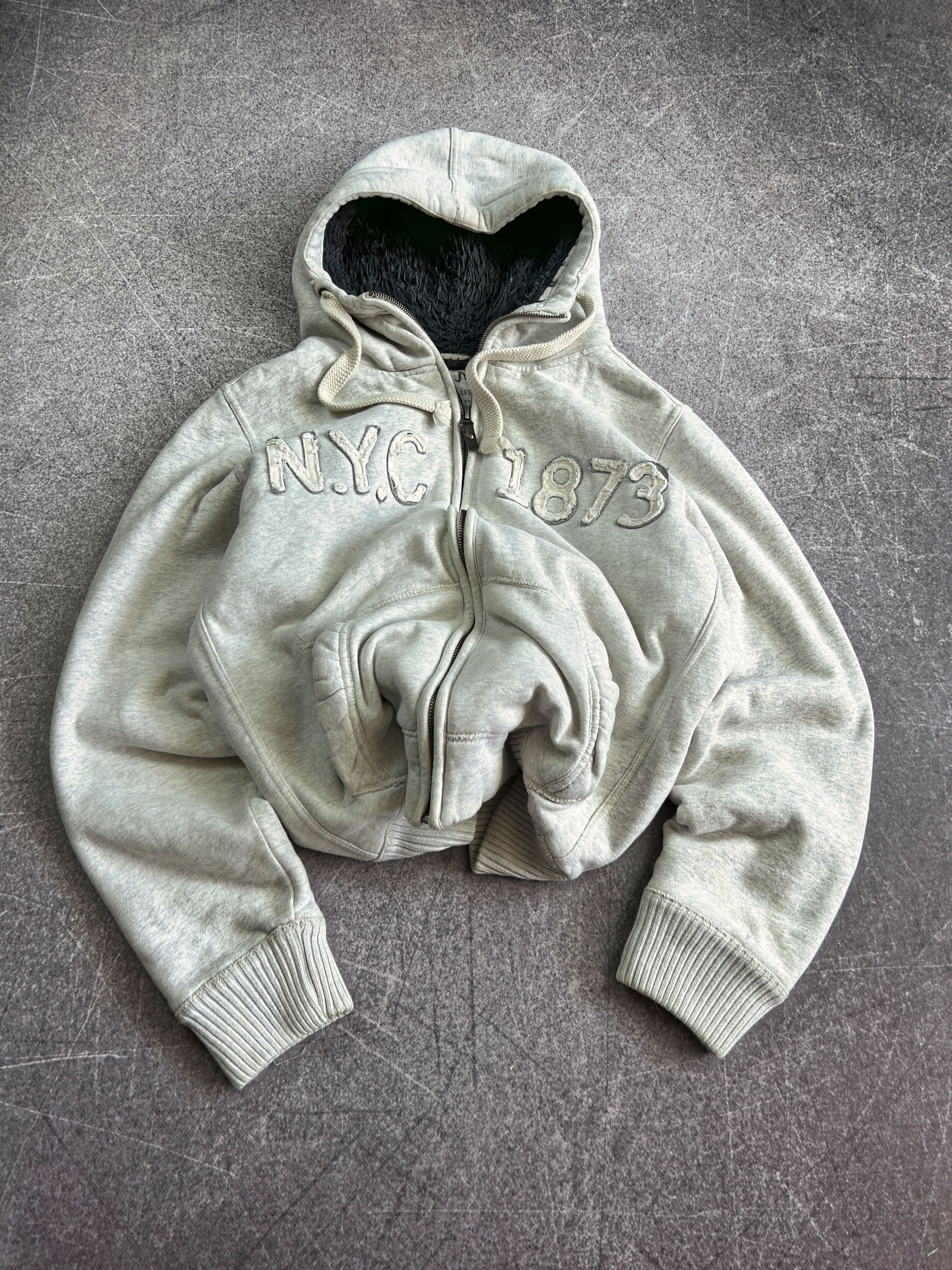 Designer VTG Le Grande Bleu Rick Owens Style Fur Hood Hoodie 90s Size US L / EU 52-54 / 3 - 4 Thumbnail