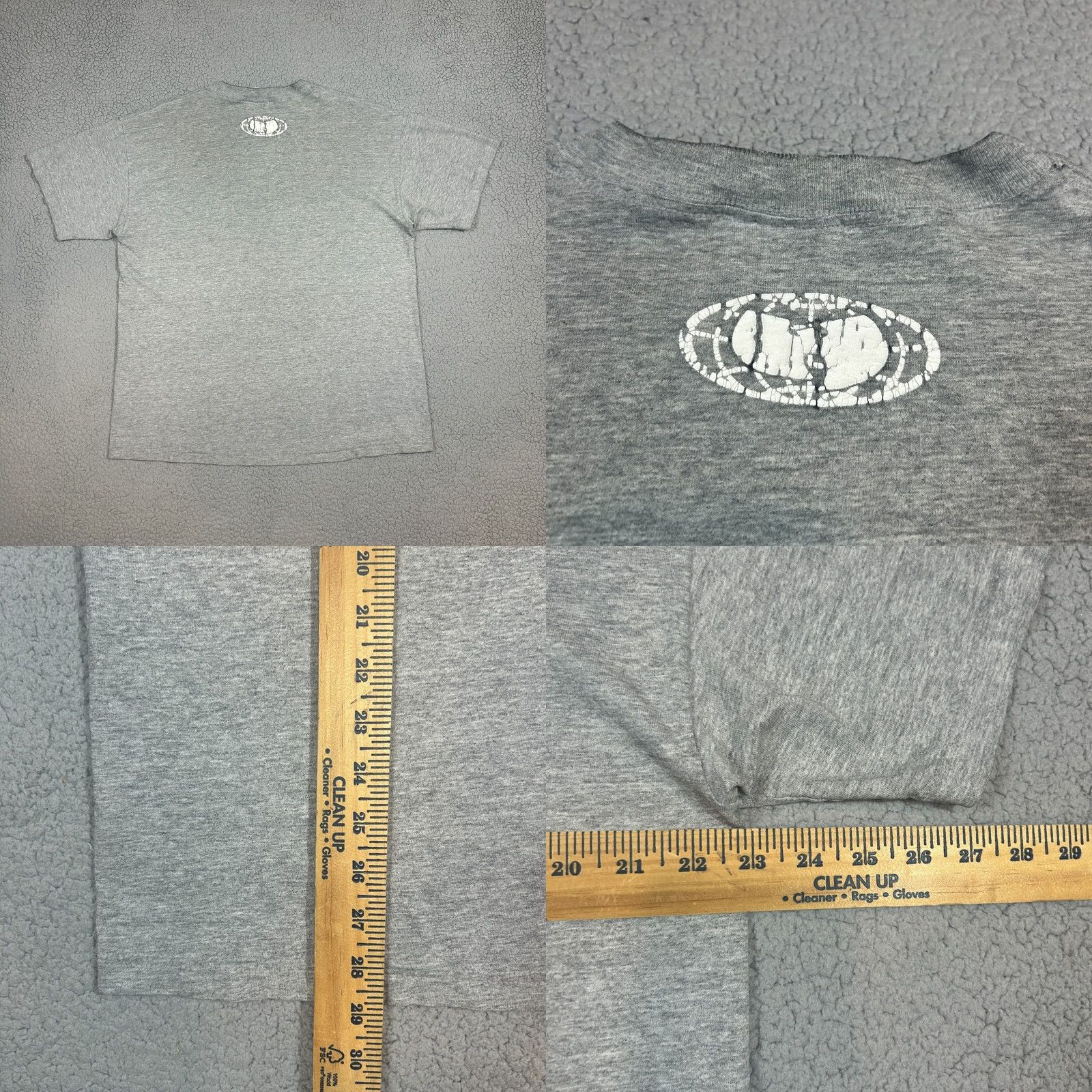 Vintage VINTAGE Wu Wear T Shirt Gray Mens XL USA Made Size US XL / EU 56 / 4 - 8 Thumbnail