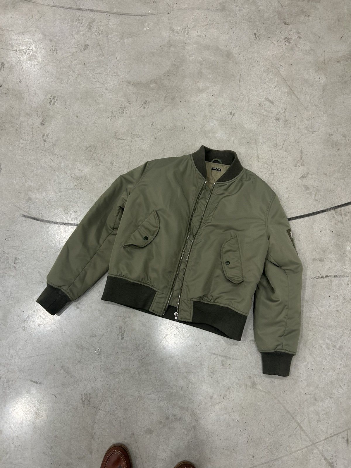 Miu Miu Miu Miu MA-1 Olive/Green Bomber Jacket [Unisex - Vintage ] Size US L / EU 52-54 / 3 - 2 Thumbnail
