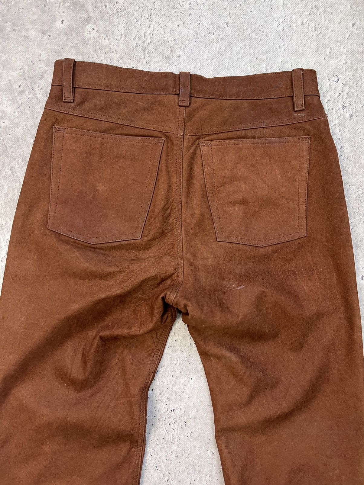 14th Addiction × Kadoya × Yasuyuki Ishii Bidding Offer © © VTG Kadoya STYLE LEATHER pants Size US 32 / EU 48 - 12 Thumbnail