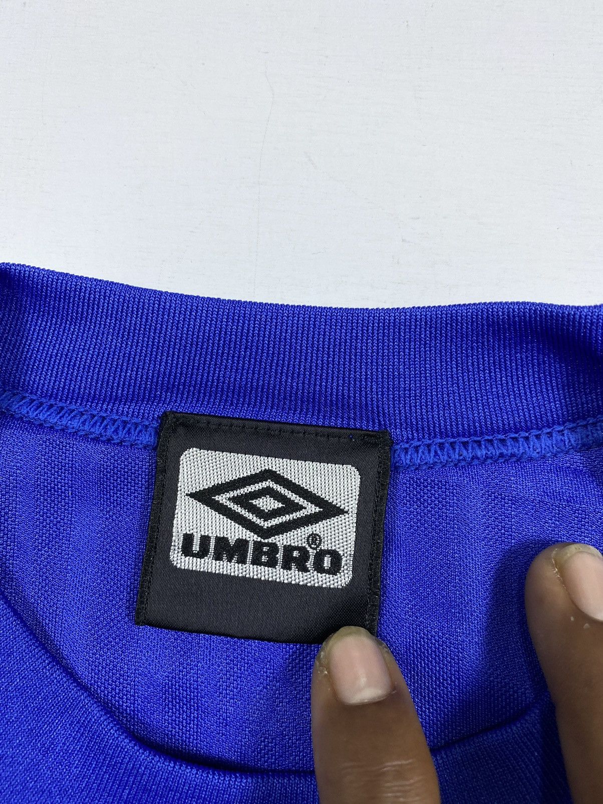 Umbro × Vintage Vintage Umbro Jersey Big Logo Blue Size US M / EU 48-50 / 2 - 4 Thumbnail