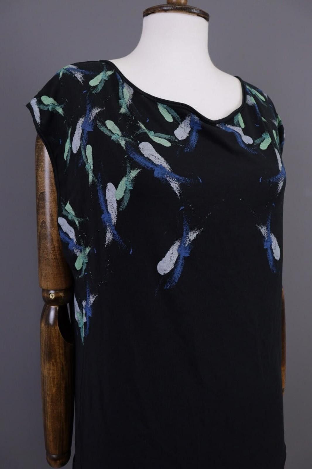Designer Cop Copine Antibes Graffiti Summer Tunic Top Shirt Size L Size L / US 10 / IT 46 - 6 Thumbnail