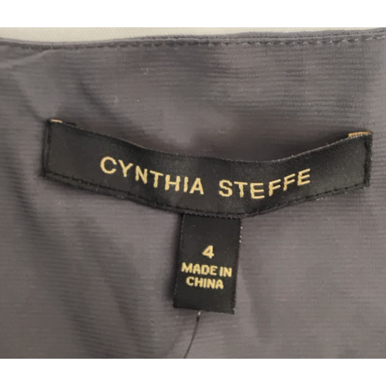 Other Cynthia Steffe Silk Dress Women's 4 Gray Asymmetric Bead NWT Size S / US 4 / IT 40 - 7 Thumbnail