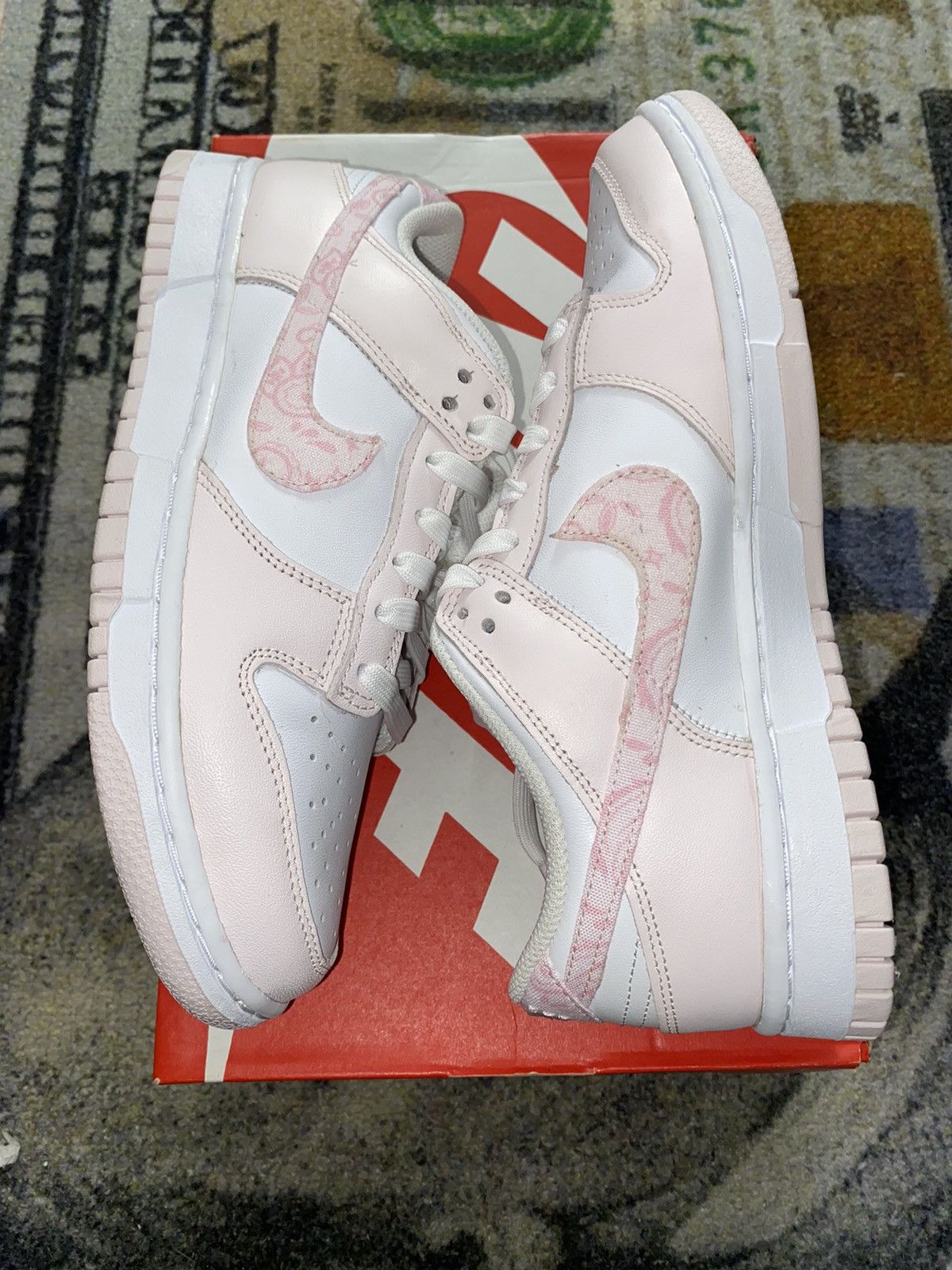 image of Nike Dunk Low Paisley Pack Pink Shoes, Women's (Size 8)