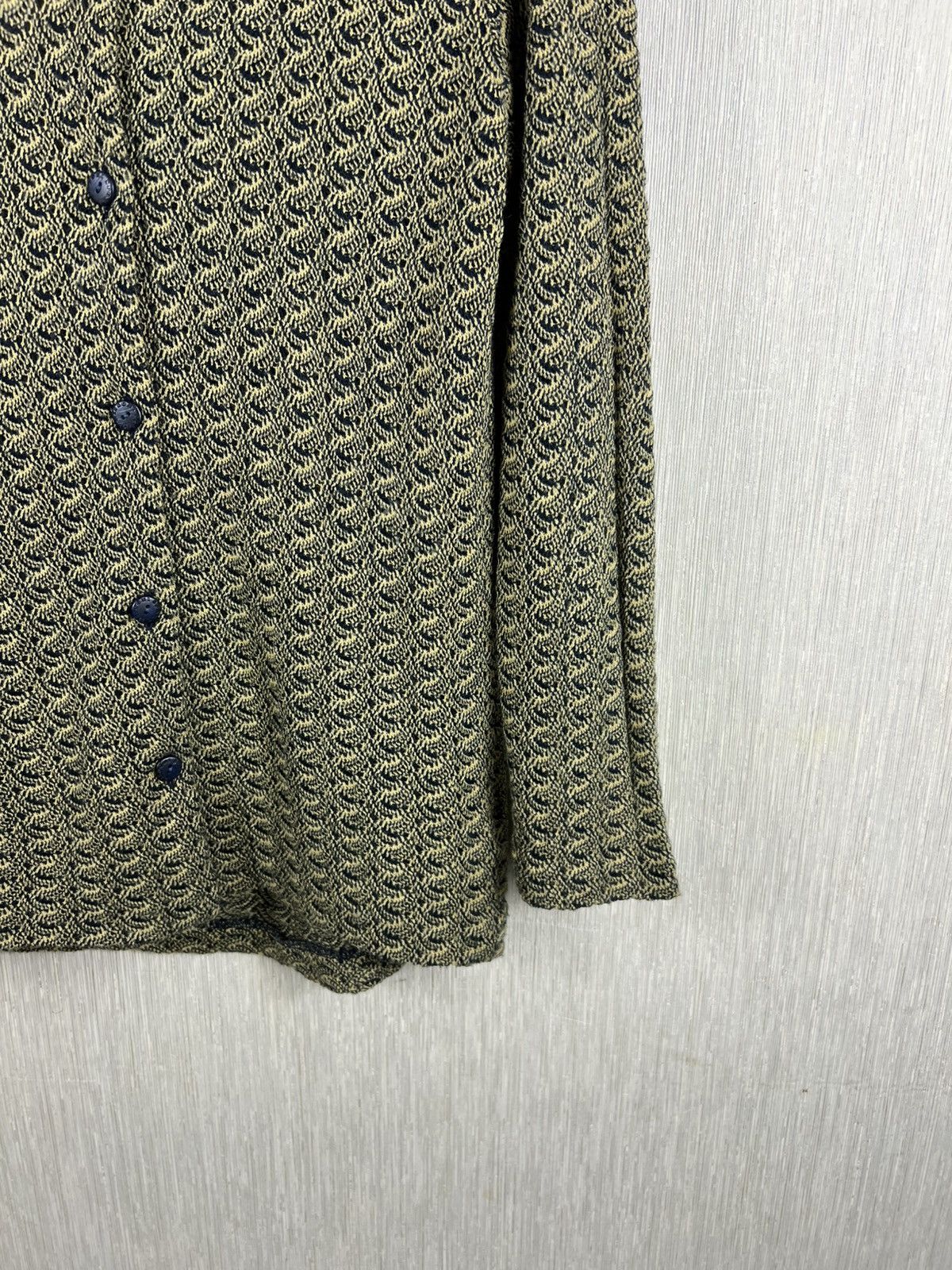 Missoni Vintage 90s Missoni Sport wool knit button up shirt pattern Size M / US 6-8 / IT 42-44 - 6 Thumbnail