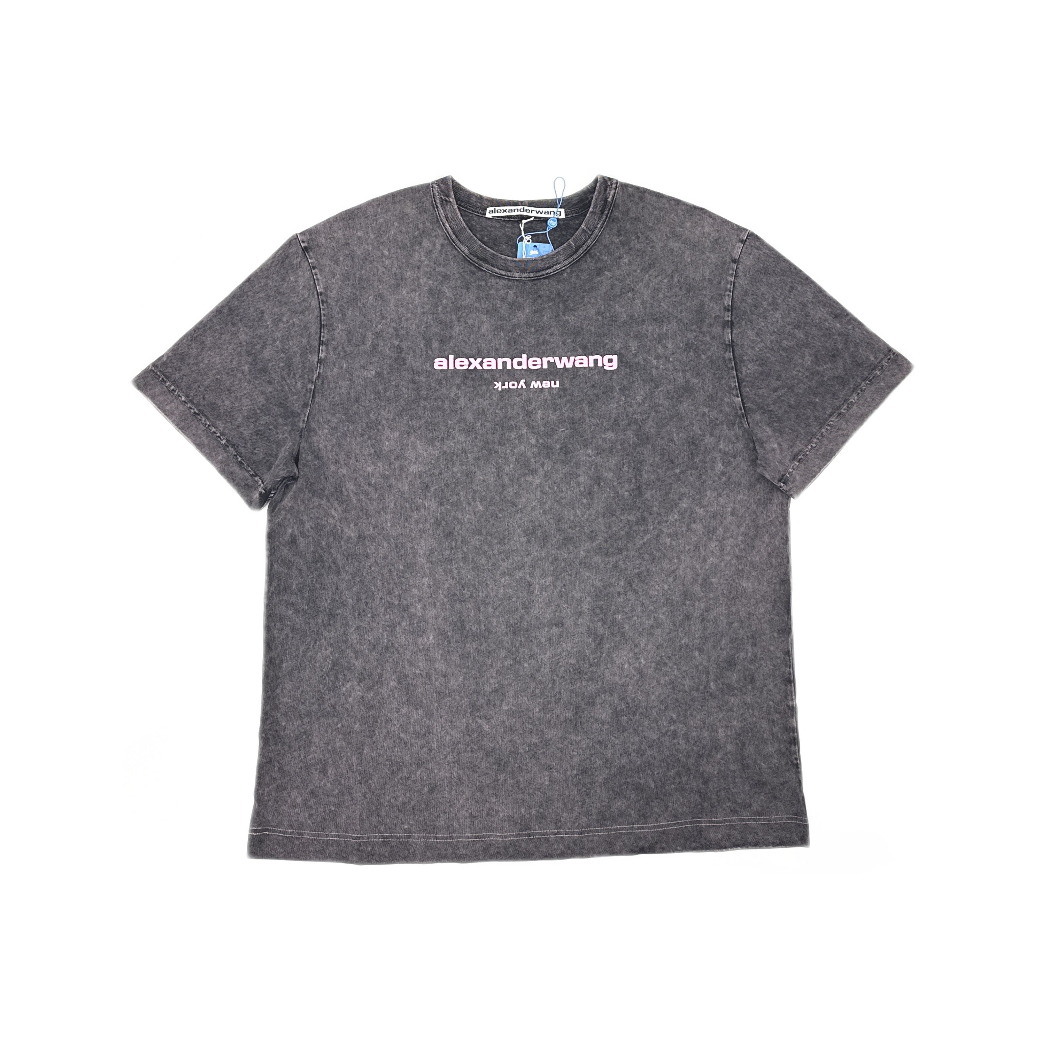 Alexander Wang Alexander Wang Acid Wash Logo T-Shirt XL Size US XL / EU 56 / 4 - 1 Thumbnail
