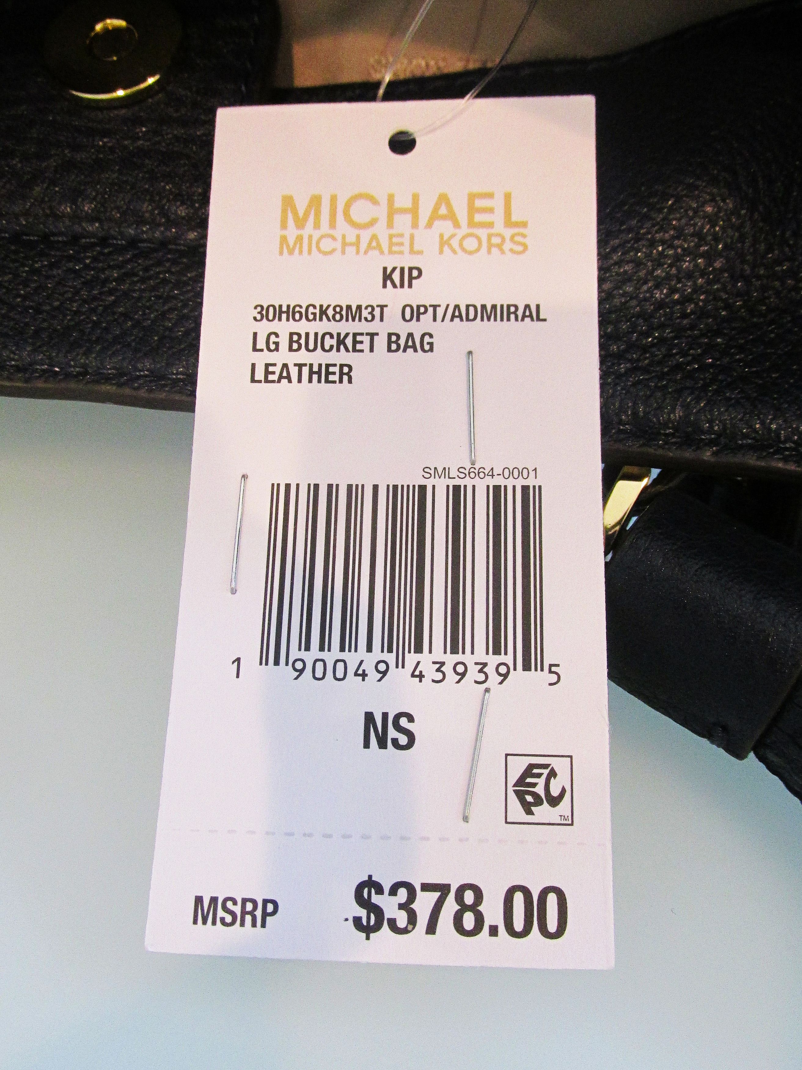 Michael Kors Michael Kors (Kip) New Large Bucket-Style Leather Handbag Size ONE SIZE - 9 Thumbnail