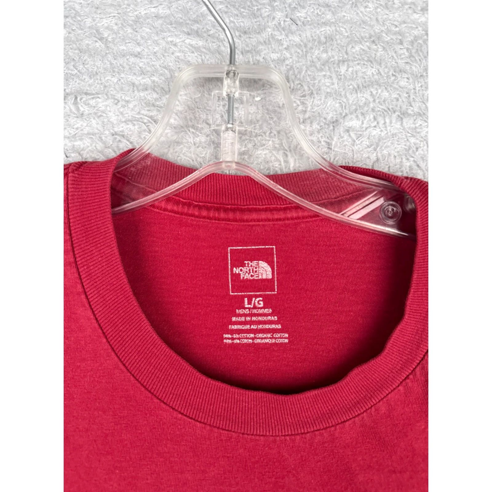 The North Face The North Face Shirt Men L Red Cotton Long Sleeve T-Shirt Logo All Seasons Regular Read Size US L / EU 52-54 / 3 - 7 Thumbnail