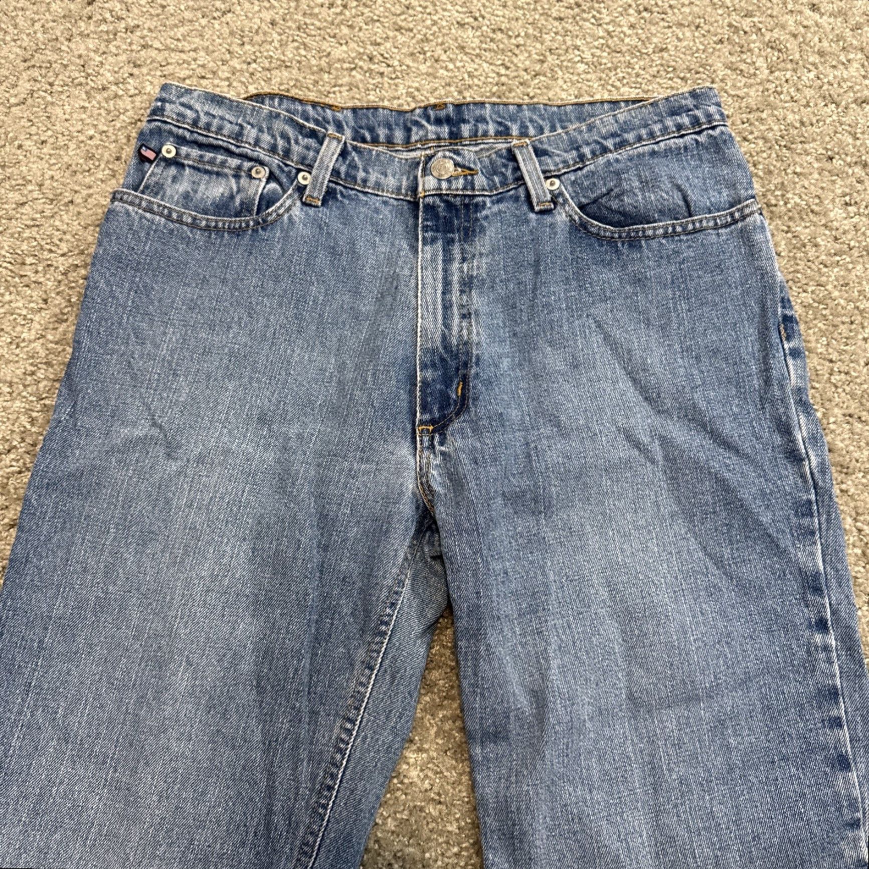 Ralph Lauren VINTAGE Ralph Lauren Polo Jeans Straight Leg 32x28 Denim Blue Jeans 90s Y2K Mens Jeans Size US XS / EU 42 / 0 - 2 Thumbnail