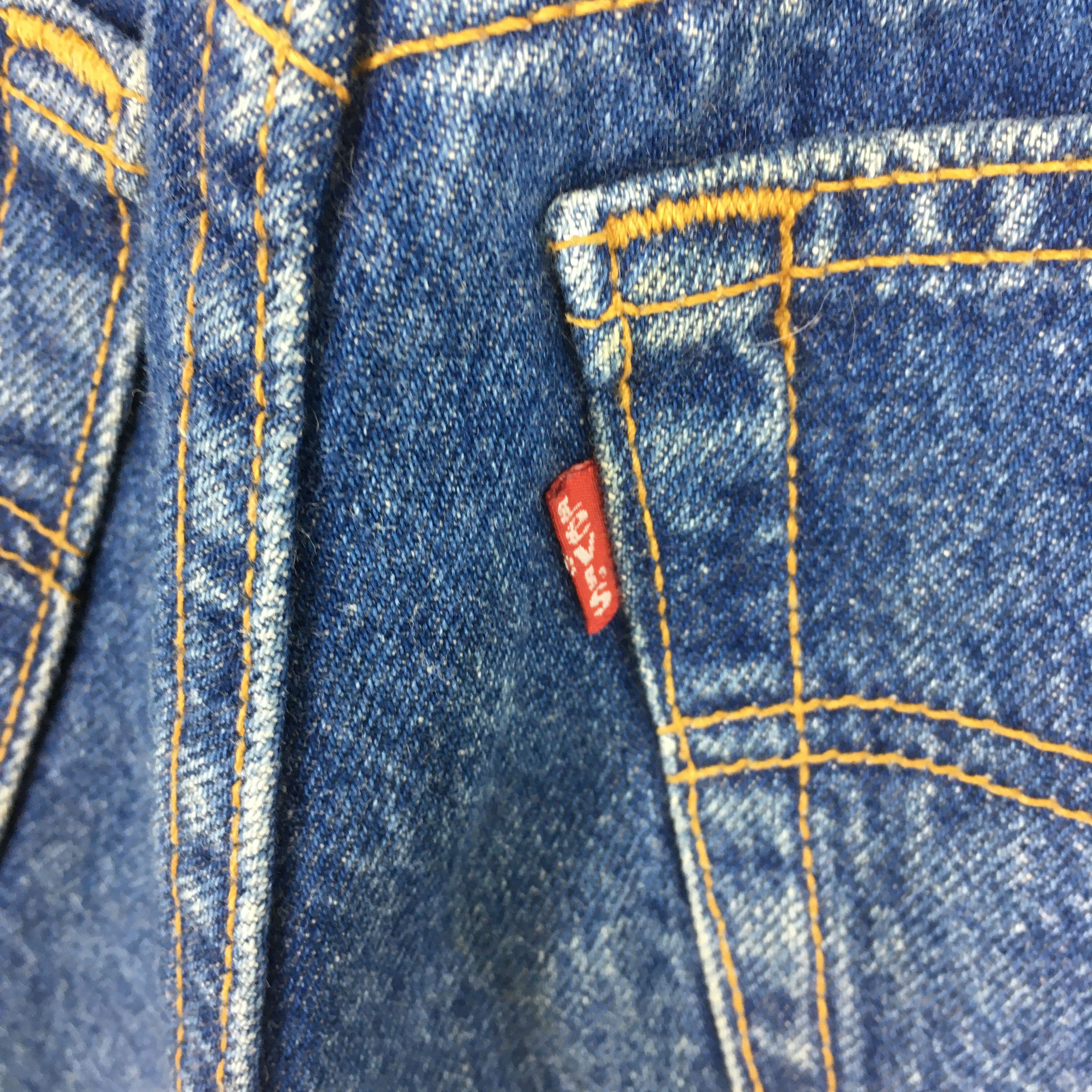 Levi's Size 23x30 Vintage 90s Levi's 501 Dark Blue Jeans S1873 Size 23" - 11 Thumbnail
