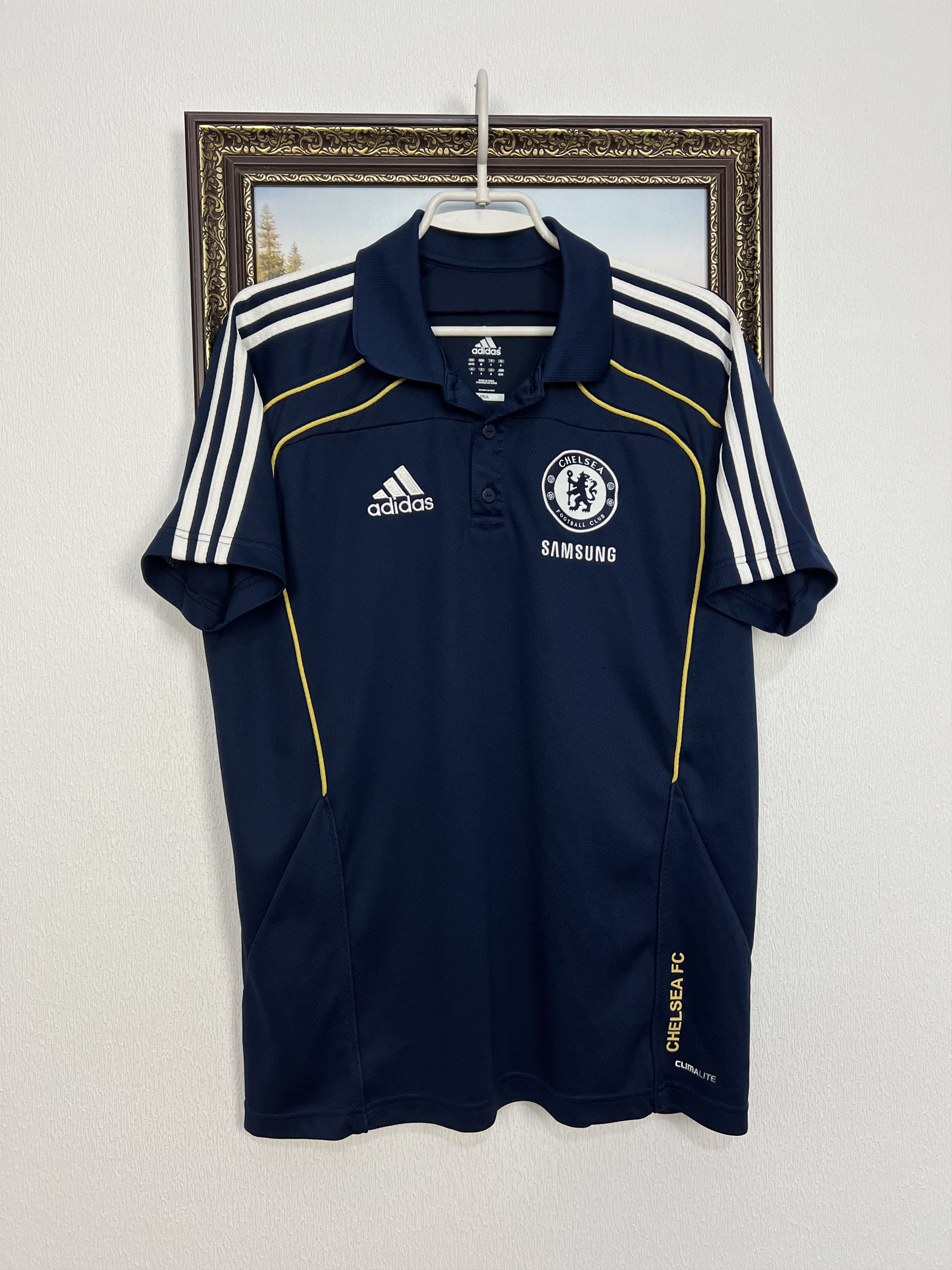Adidas Vintage Chelsea Football Train Polo Shirt Soccer Jersey Size US M / EU 48-50 / 2 - 1 Thumbnail