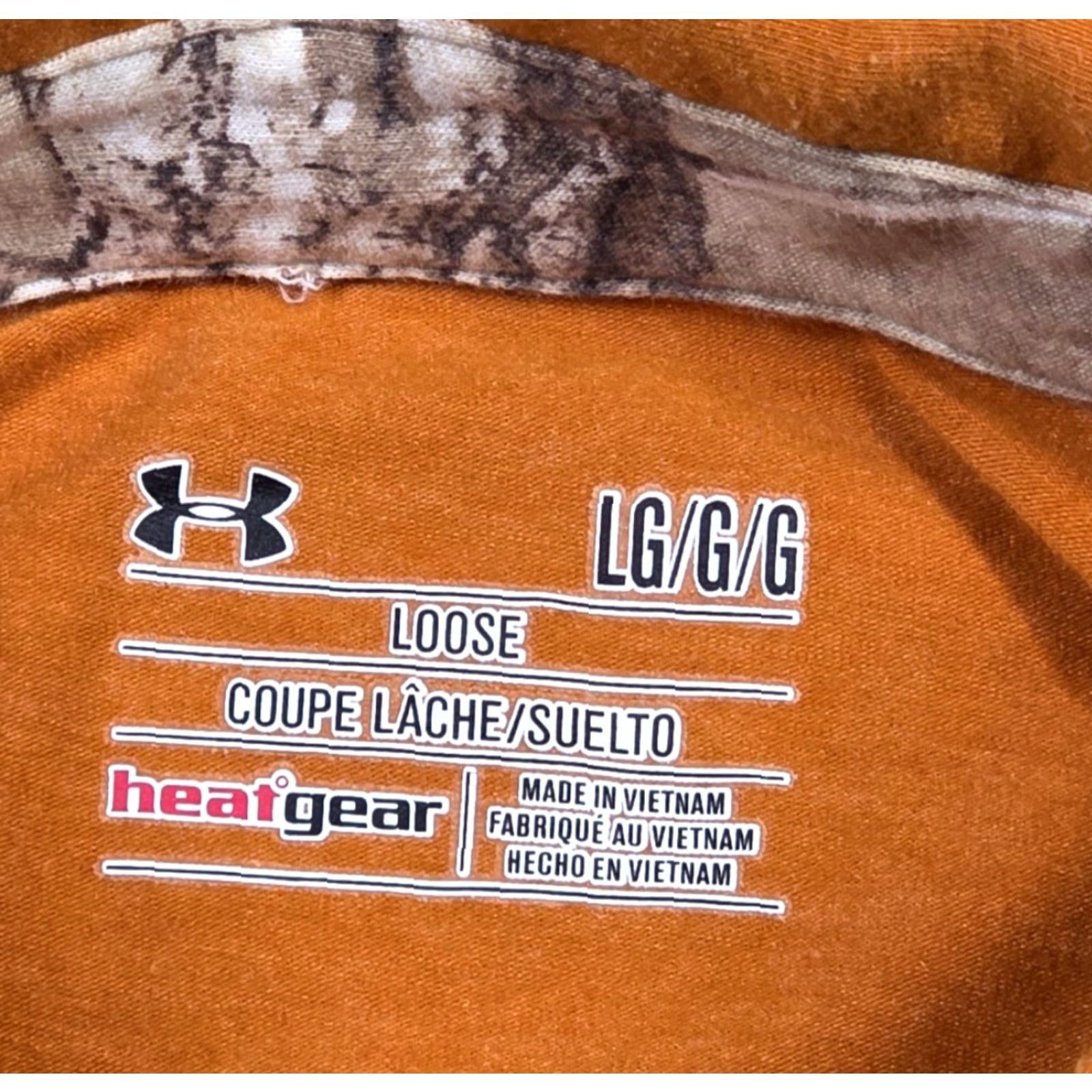 Under Armour VINTAGE Under Armour Polo Shirt Mens L Orange Hunting Embroidered Big Rack Logo Camo Size US L / EU 52-54 / 3 - 7 Thumbnail