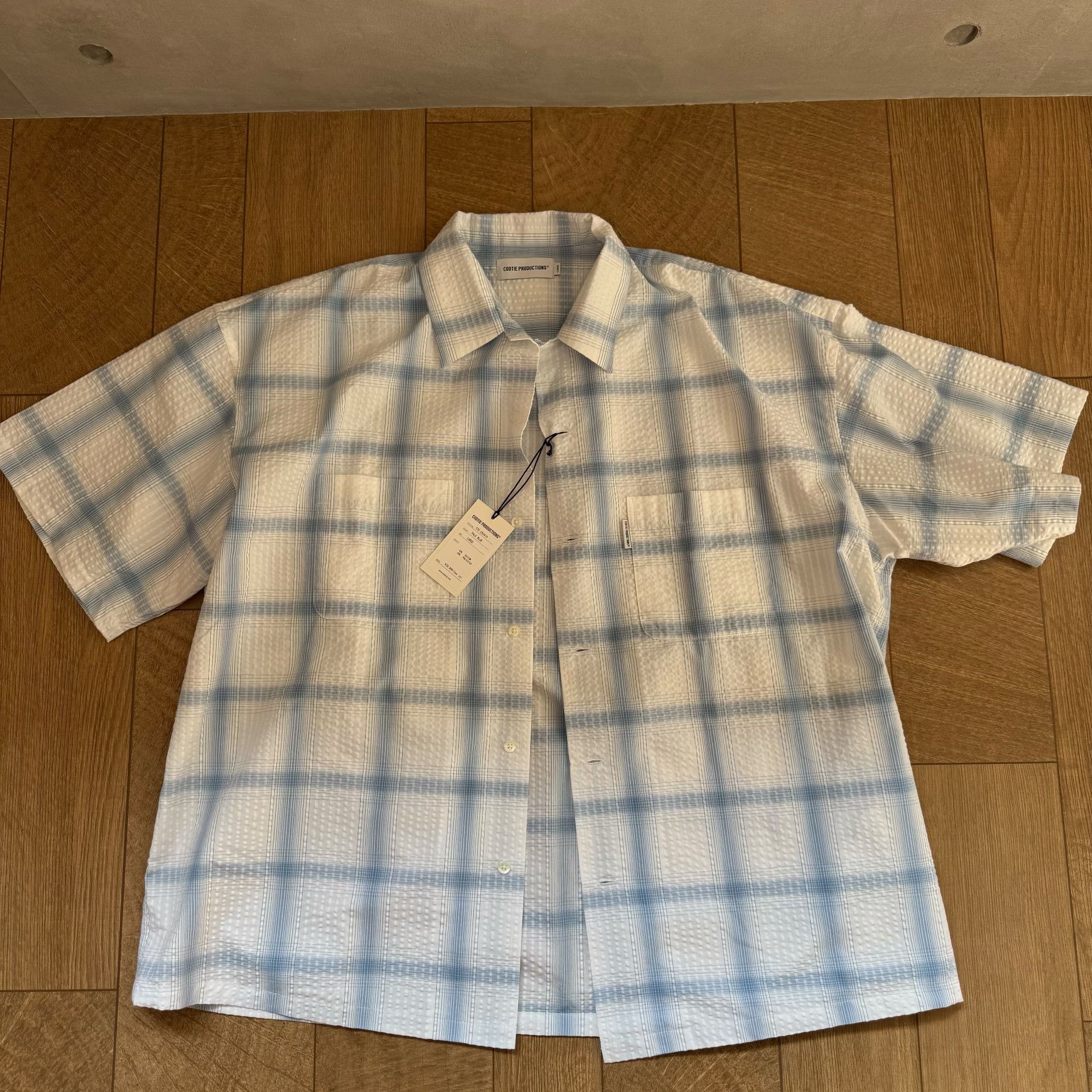 Vintage Cootie Seersucker Short-Sleeve Shirt Size US L / EU 52-54 / 3 - 1 Thumbnail