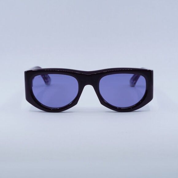 Gucci 🕶️ New Gucci GG1917S 010 Sunglasses - Solid Plum Frame Size ONE SIZE - 2 Thumbnail