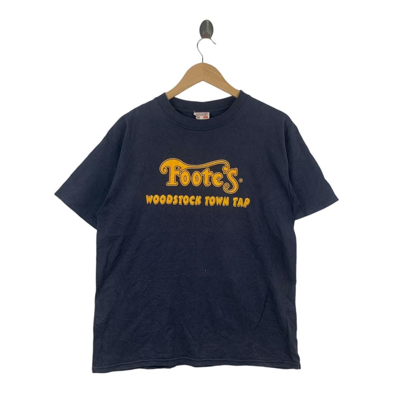 Vintage Vintage 90’ FOOTES WOODSTOCK Town Tap Tee Shirt Size US M / EU 48-50 / 2 - 1 Thumbnail