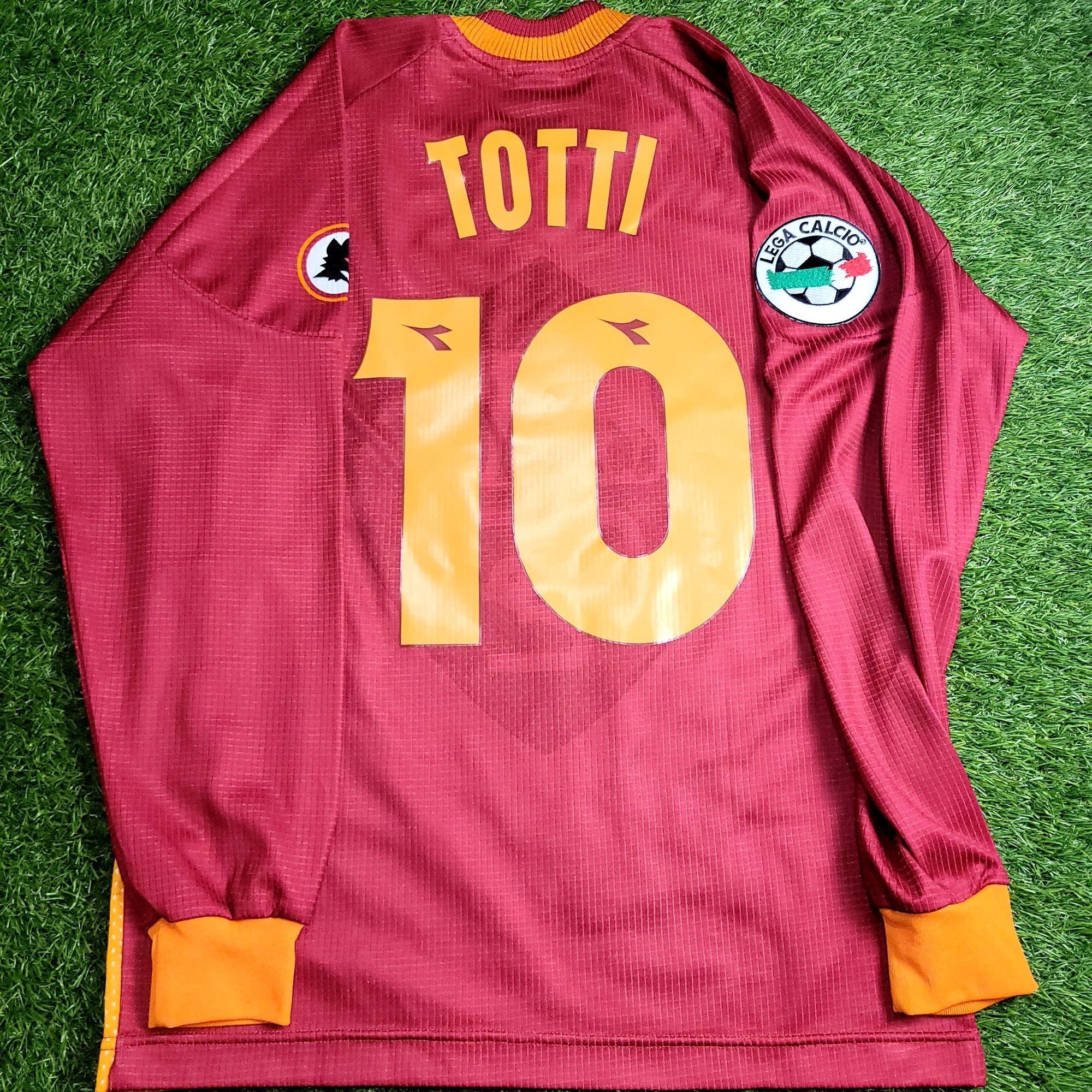 Totti As Roma Diadora 1997 1998 KARDASHIAN Soccer Jersey M