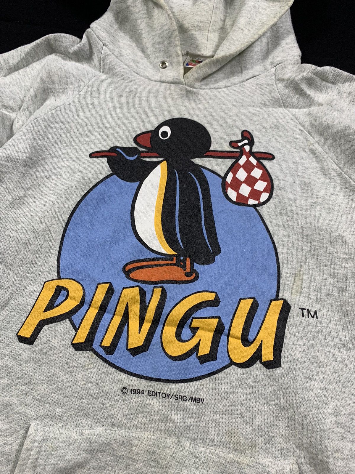 Cartoon Network × Fruit Of The Loom × Vintage Vintage 90s Pingu Editoy Cartoon Hoodie Size US L / EU 52-54 / 3 - 2 Thumbnail