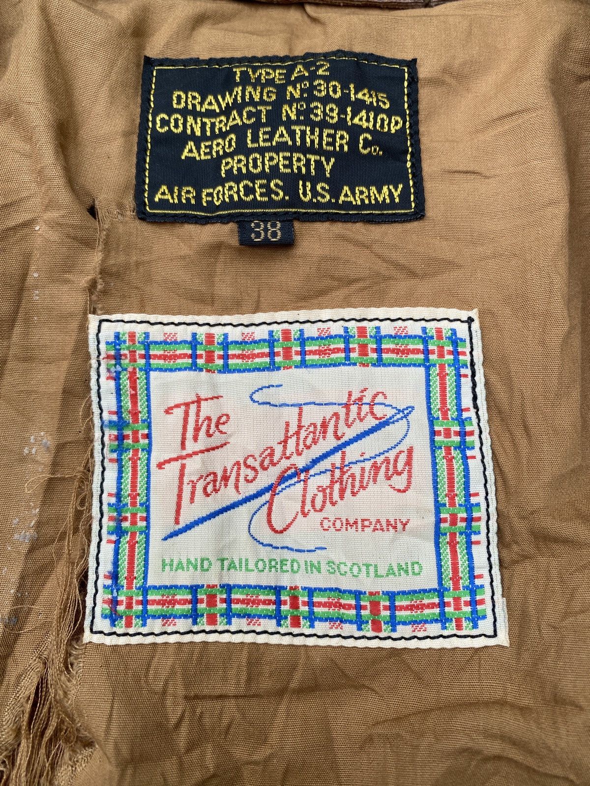 Aero Leathers 1970s Type A2 Aero Leather Us Army Patina Design Jacket Size US S / EU 44-46 / 1 - 19 Thumbnail