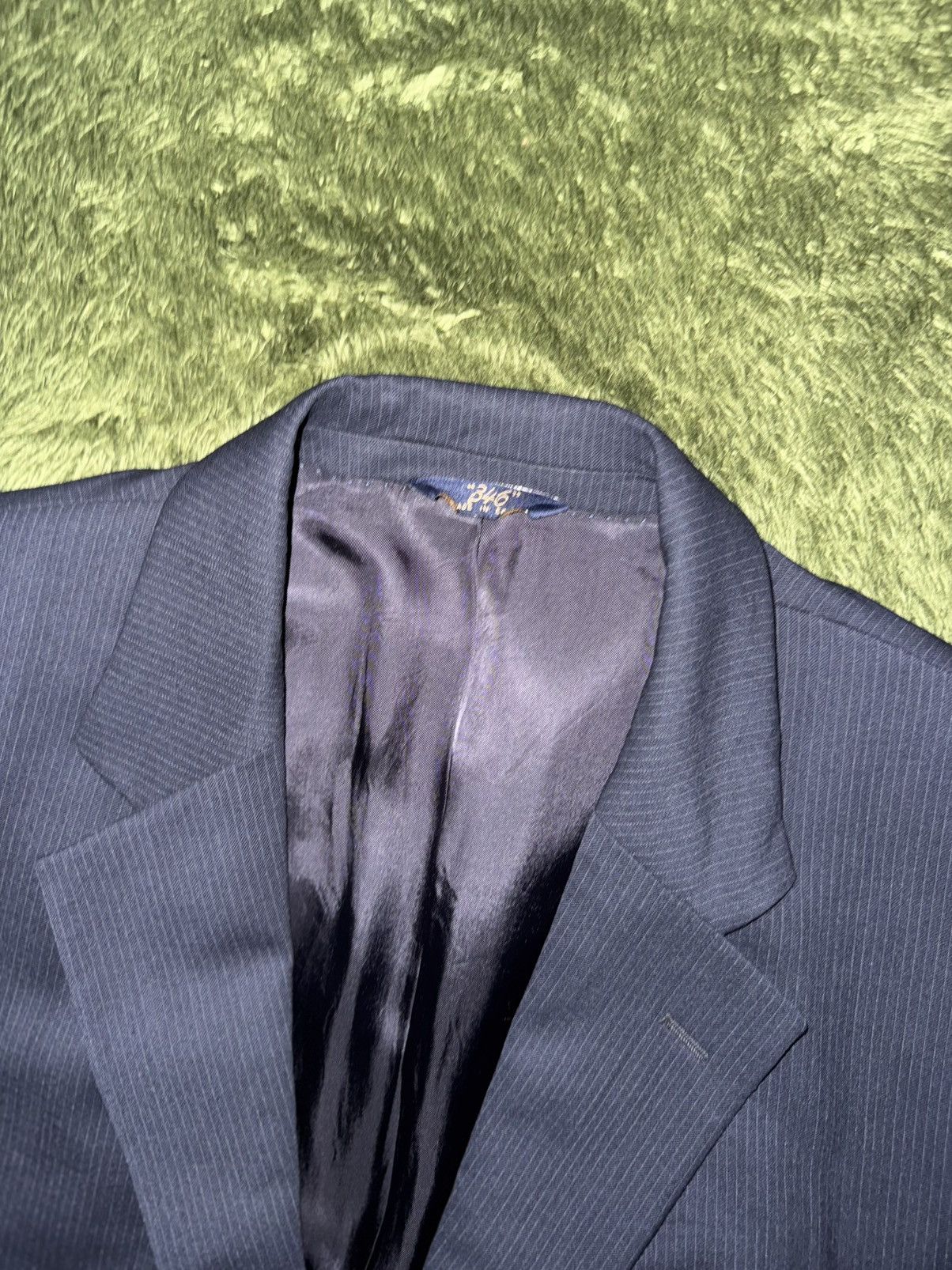 Brooks Brothers [44L] 00s Brooks Brothers 346 USA Loose Fit Blazer Navy Size 44L - 3 Thumbnail