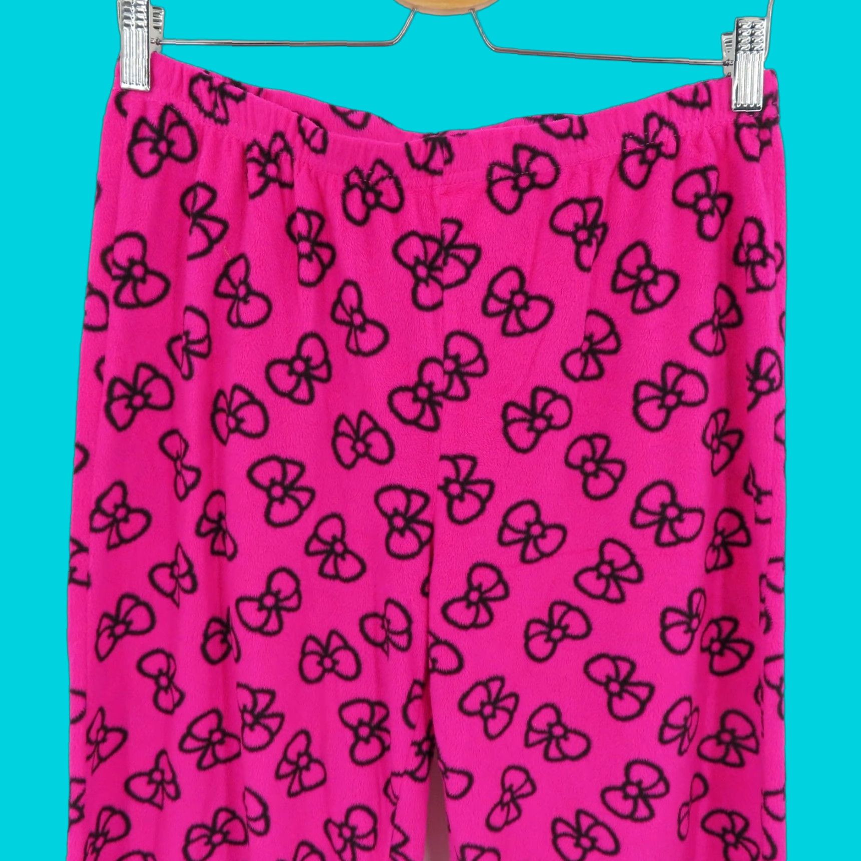 Vintage Sanrio Hello Kitty Pajama Pants Women M Pink Fleece 2015 Size 32" / US 10 / IT 46 - 1 Thumbnail