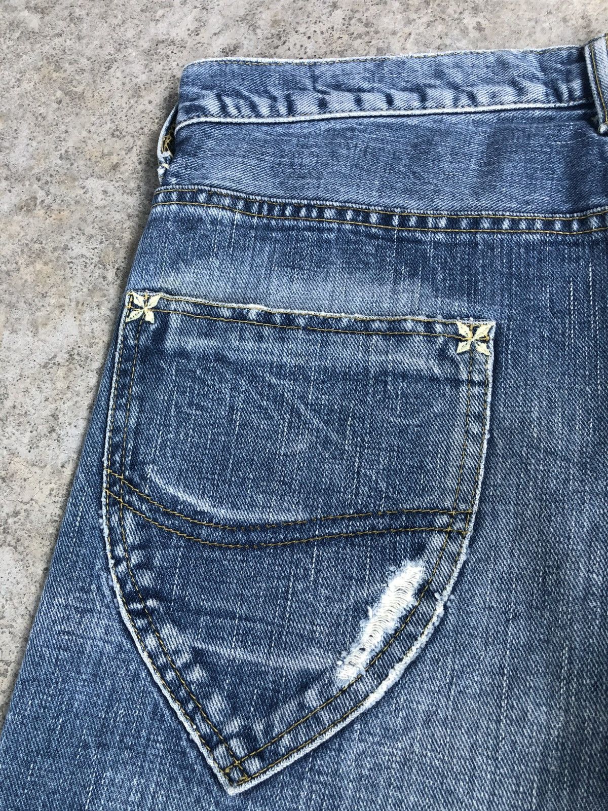 If Six Was Nine Japanese Lee Flared Jeans Distressed Jeans Size US 32 / EU 48 - 15 Thumbnail