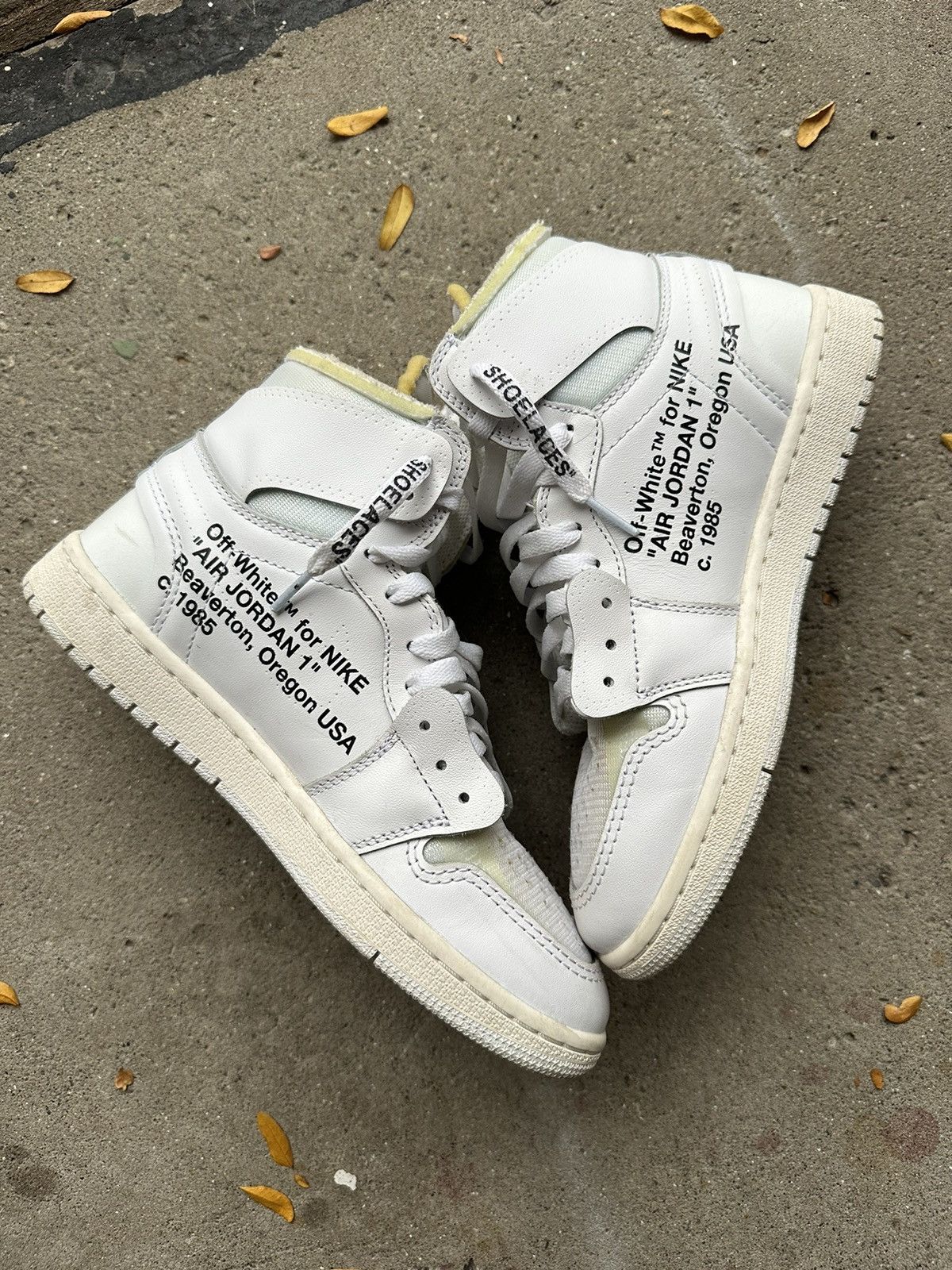Jordan Brand × Off-White Nike Air Jordan 1 High OG Off-White White size 7 Size US 7 / EU 40 - 2 Thumbnail