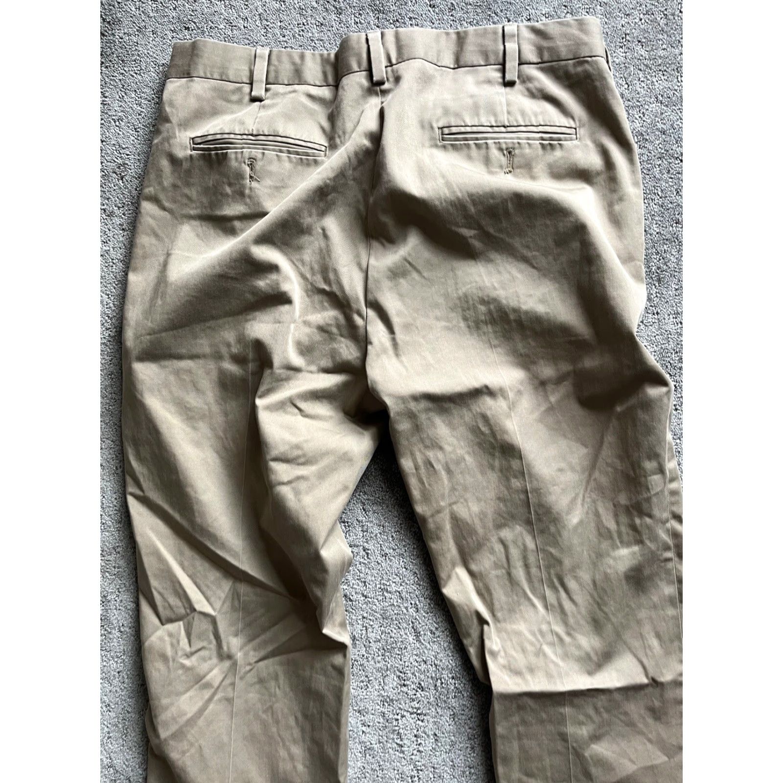 Eddie Bauer Eddie Bauer Beige Flat Front Wrinkle-Free Classic Fit Pants Mens 36x30 90s Size US 36 / EU 52 - 4 Thumbnail