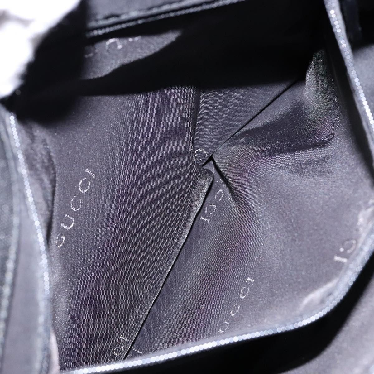 Gucci GUCCI Bamboo Hand Bag Nylon Black Silver 002 002 Size ONE SIZE - 20 Thumbnail