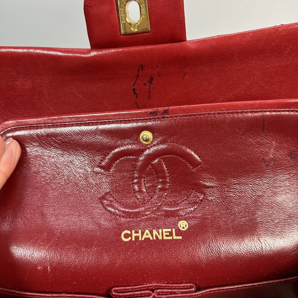 Chanel CHANEL Quilted flap Chain Shoulder Bag Leather Red Vintage Size ONE SIZE - 17 Thumbnail