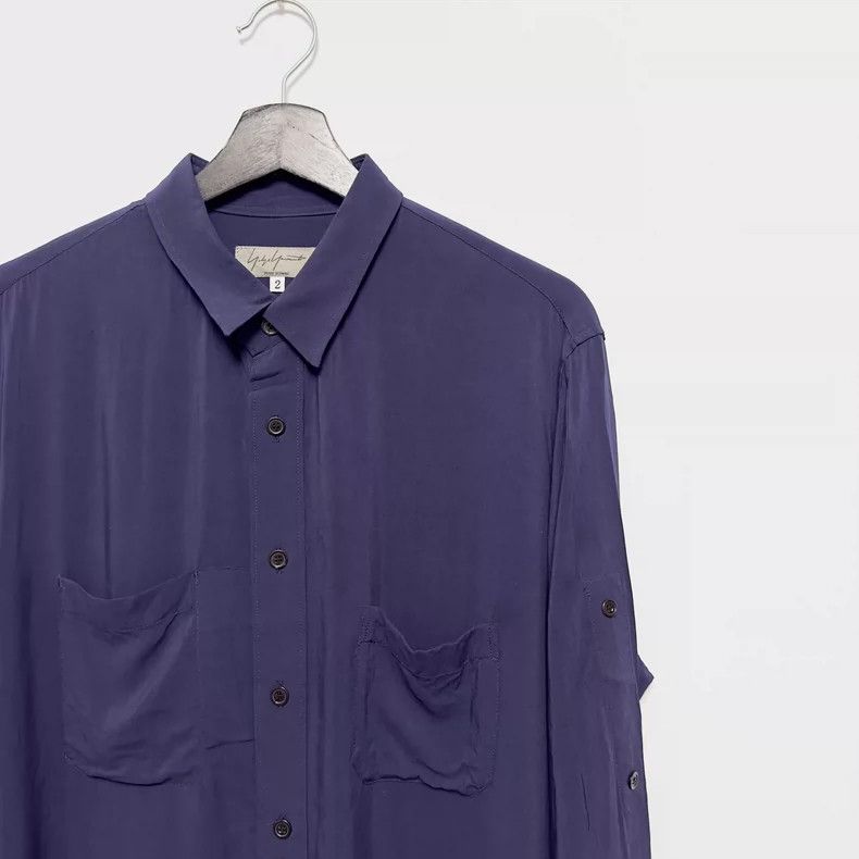 Yohji Yamamoto Yohji Yamamoto 2013SS Double Chest Pocket Rayon Shirt 2505- Size US M / EU 48-50 / 2 - 3 Thumbnail