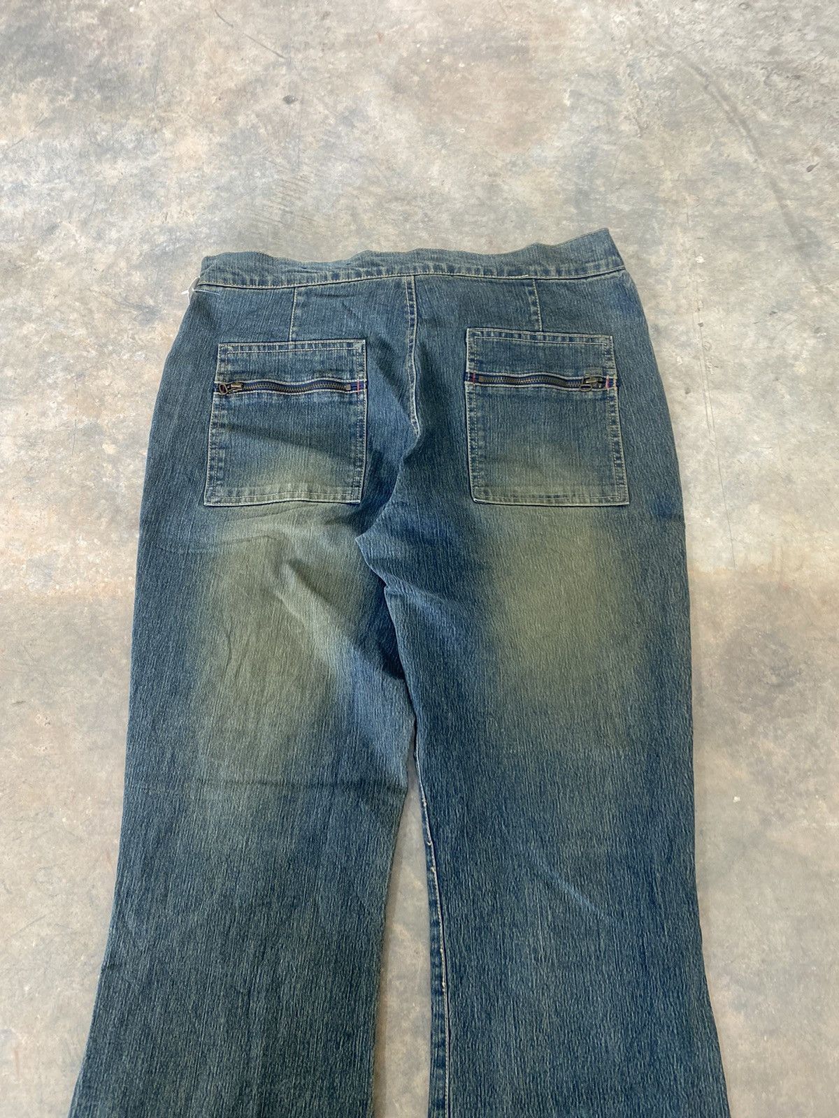 Hysteric Glamour × Japanese Brand × Le Grande Bleu (L.G.B.) Gloria Flare Jeans Mud wash Bondage 90s Punk Grunge Size US 32 / EU 48 - 10 Thumbnail