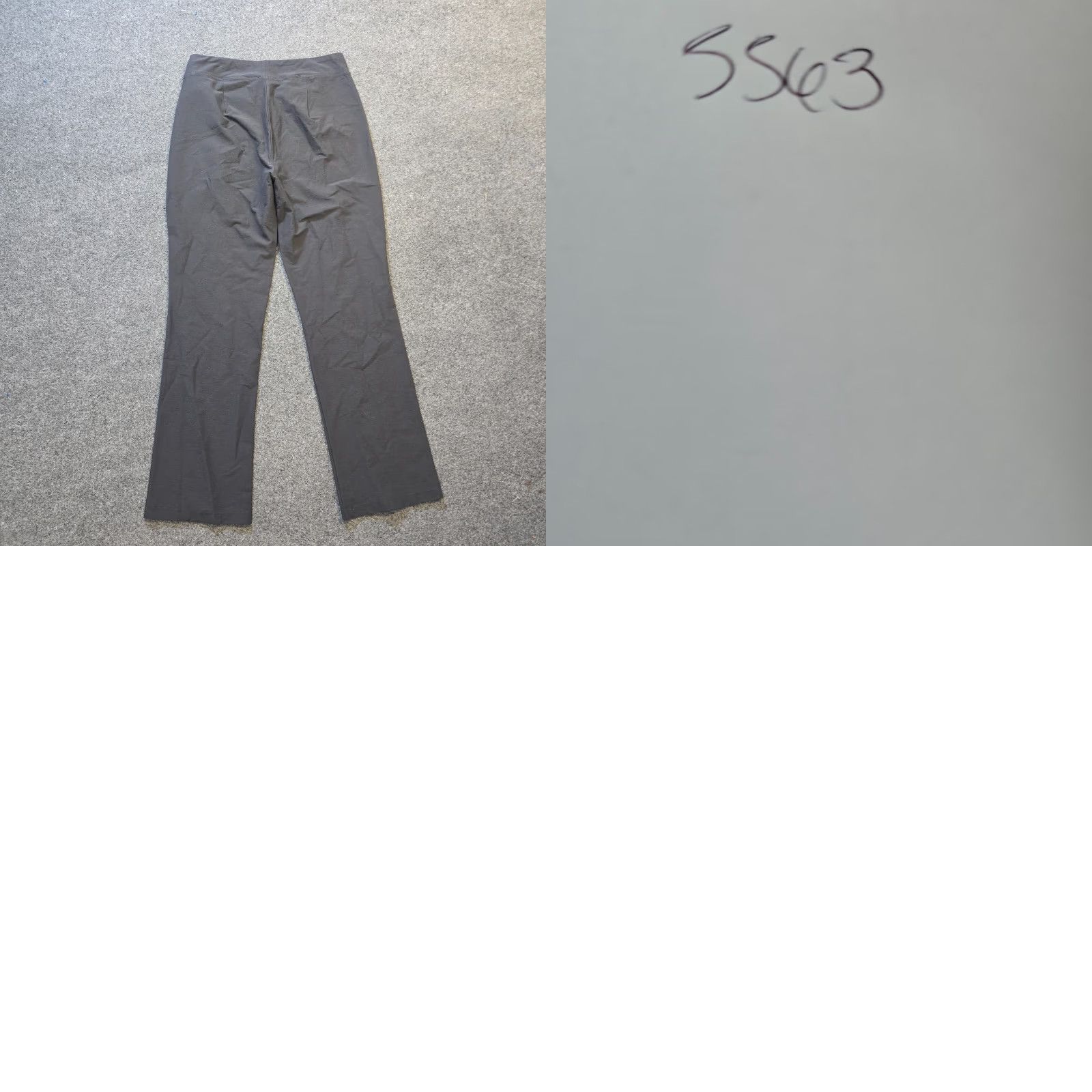Eileen Fisher Eileen Fisher Pants Womens Small Gray Stretch Elastic Waist Straight Leg Career Size 28" / US 6 / IT 42 - 8 Thumbnail