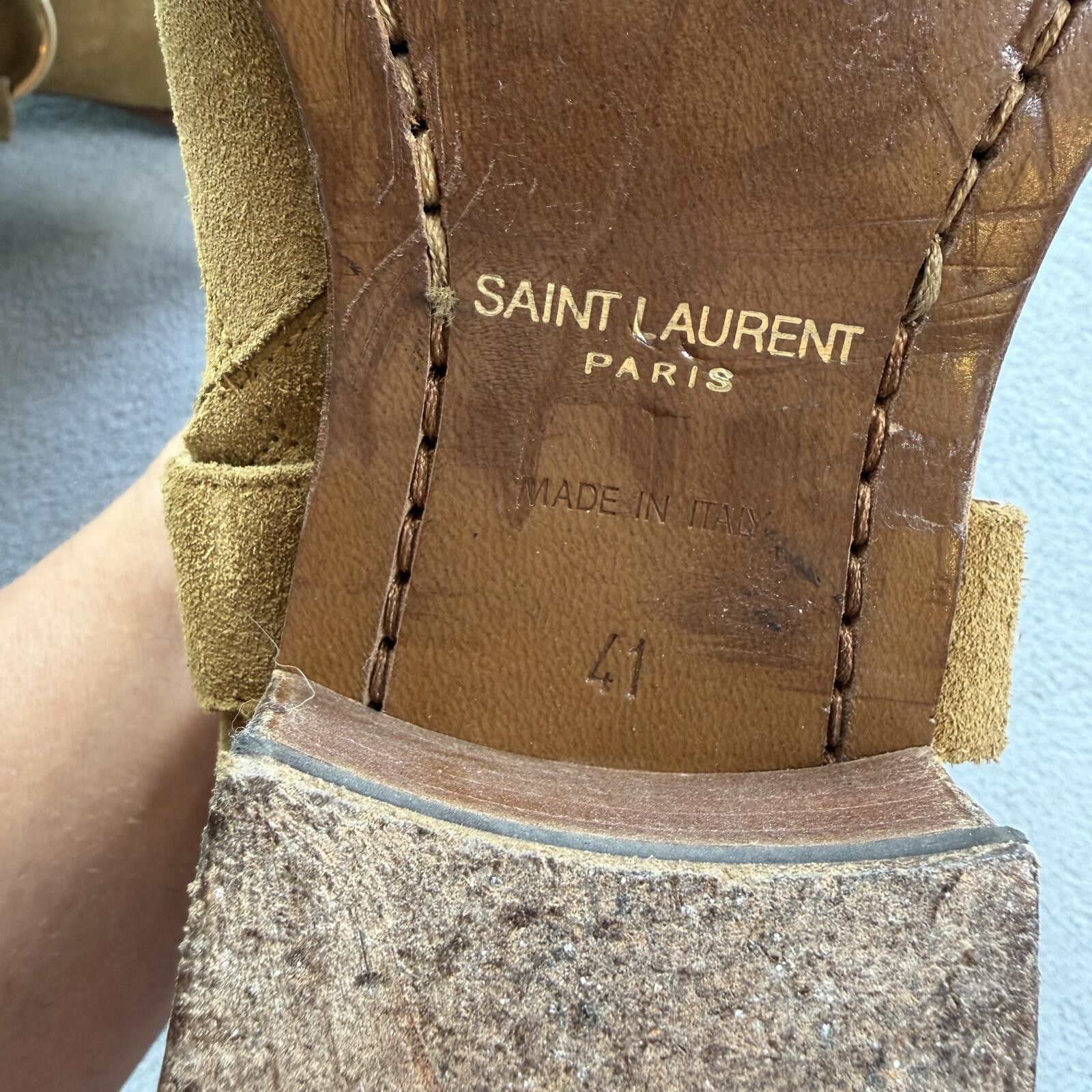 Saint Laurent Paris Saint Laurent Paris Wyatt Harness Suede Boots Tan Mens US 8 Size US 8 / EU 41 - 3 Thumbnail