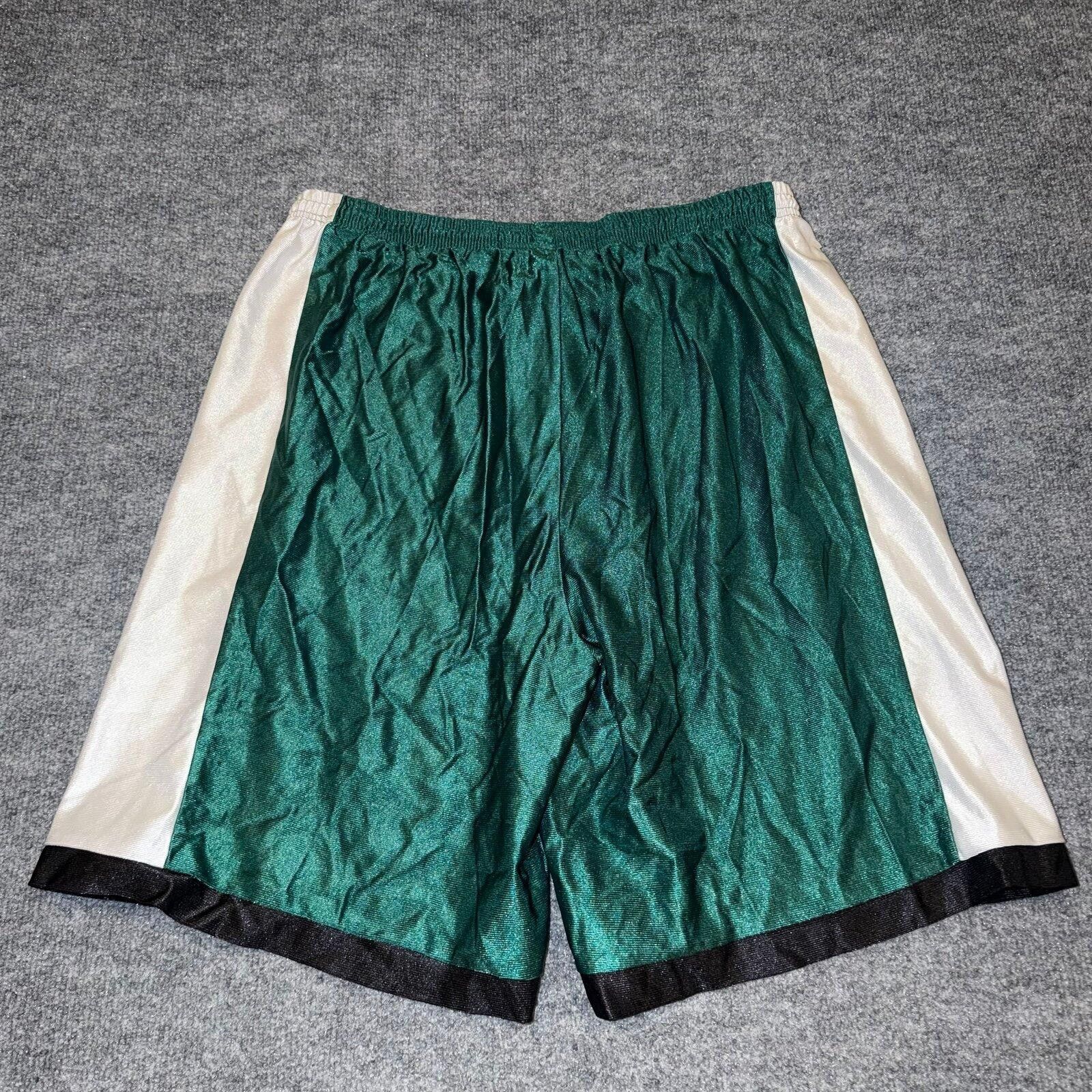 Nike Game Gear Silky Green Dazzle Baggy Hoop Shorts Mens MD Size US 32 / EU 48 - 3 Thumbnail