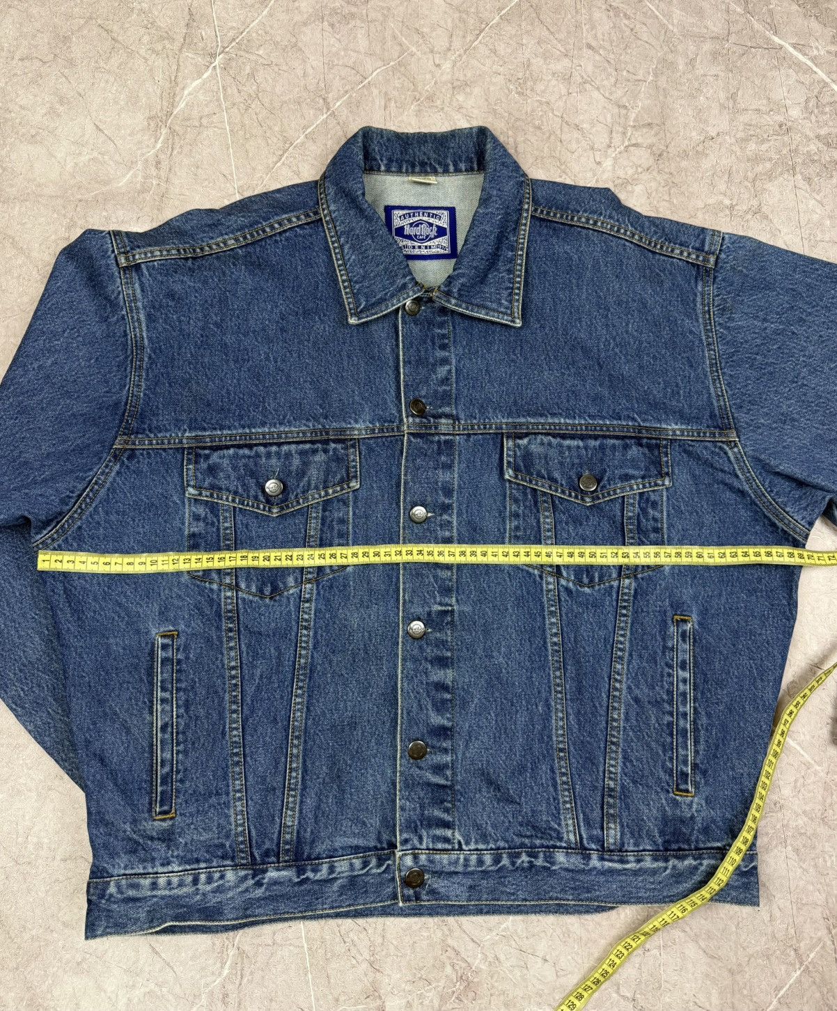 Hard Rock Cafe Vintage Hard Rock Cafe Jeans Jacket Size US XL / EU 56 / 4 - 11 Thumbnail