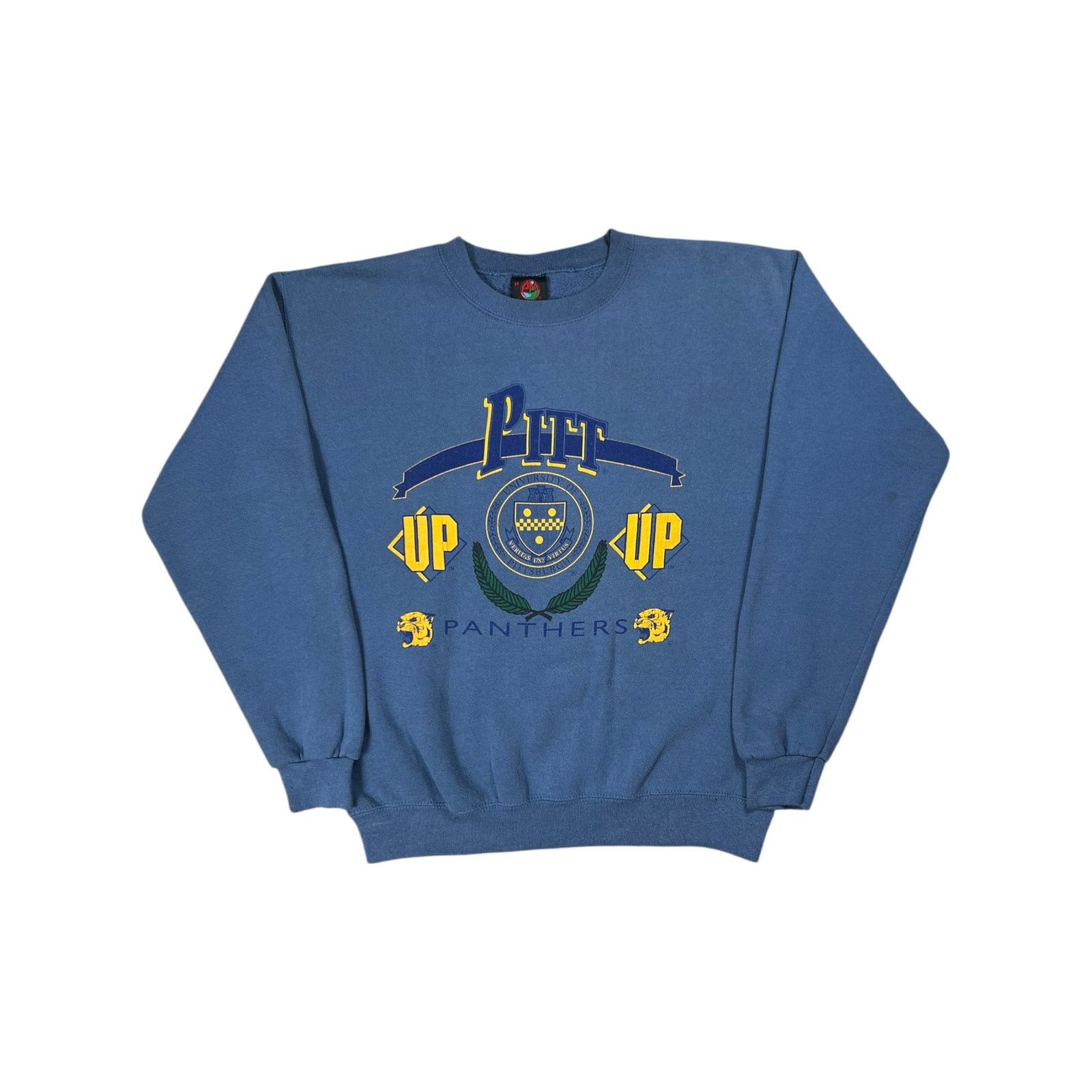 Vintage 1990s University of Pittsburgh Pitt Panthers faded crewneck Size US M / EU 48-50 / 2 - 1 Thumbnail