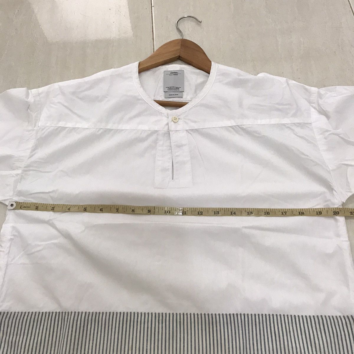 Visvim Visvim Collarless Stripe Trimmed Cotton Size US M / EU 48-50 / 2 - 12 Thumbnail