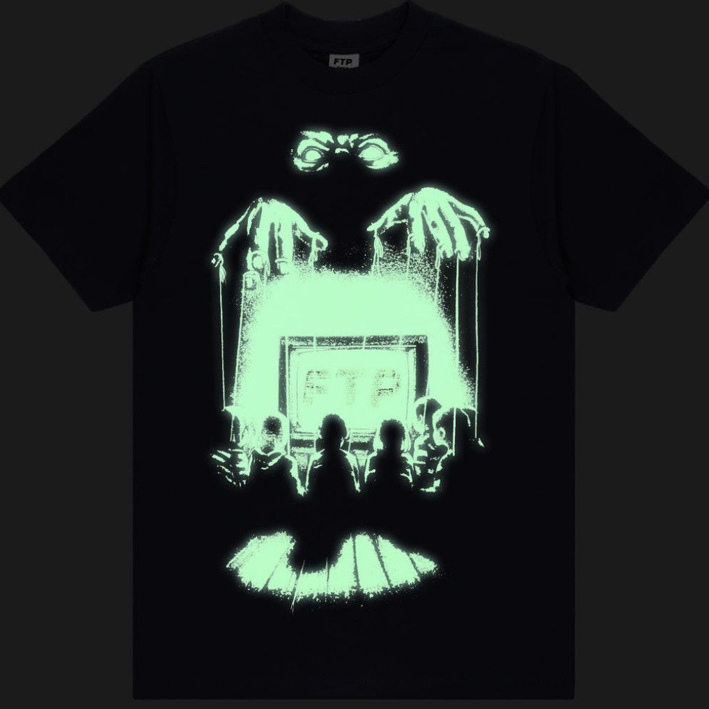 Fuck The Population FTP Glow-in-the-dark Puppeteer Tee (Navy) Size US L / EU 52-54 / 3 - 4 Thumbnail